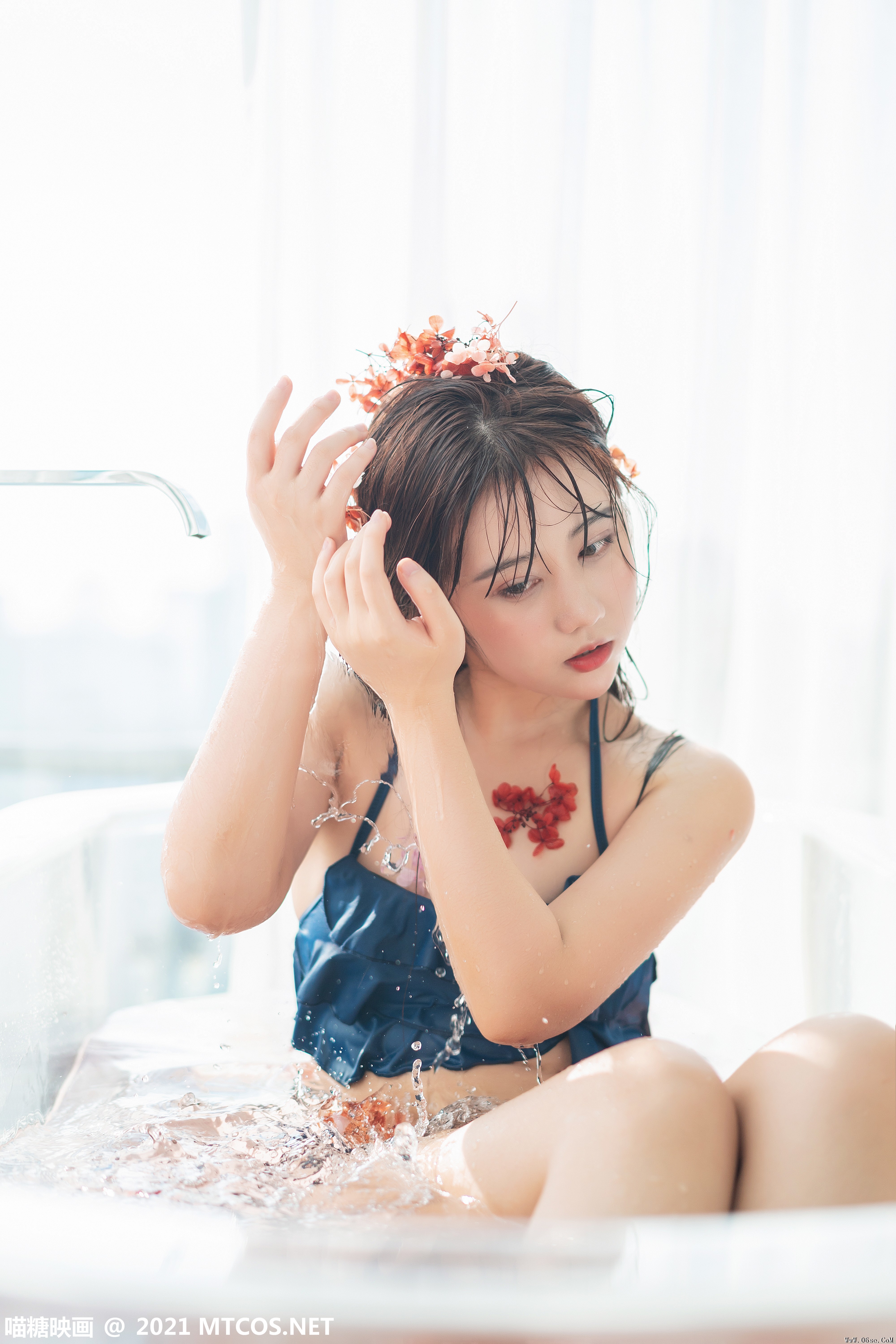 图片[3]-喵糖映画 VOL.361 夏日沐浴[35P／675MB]-六色网