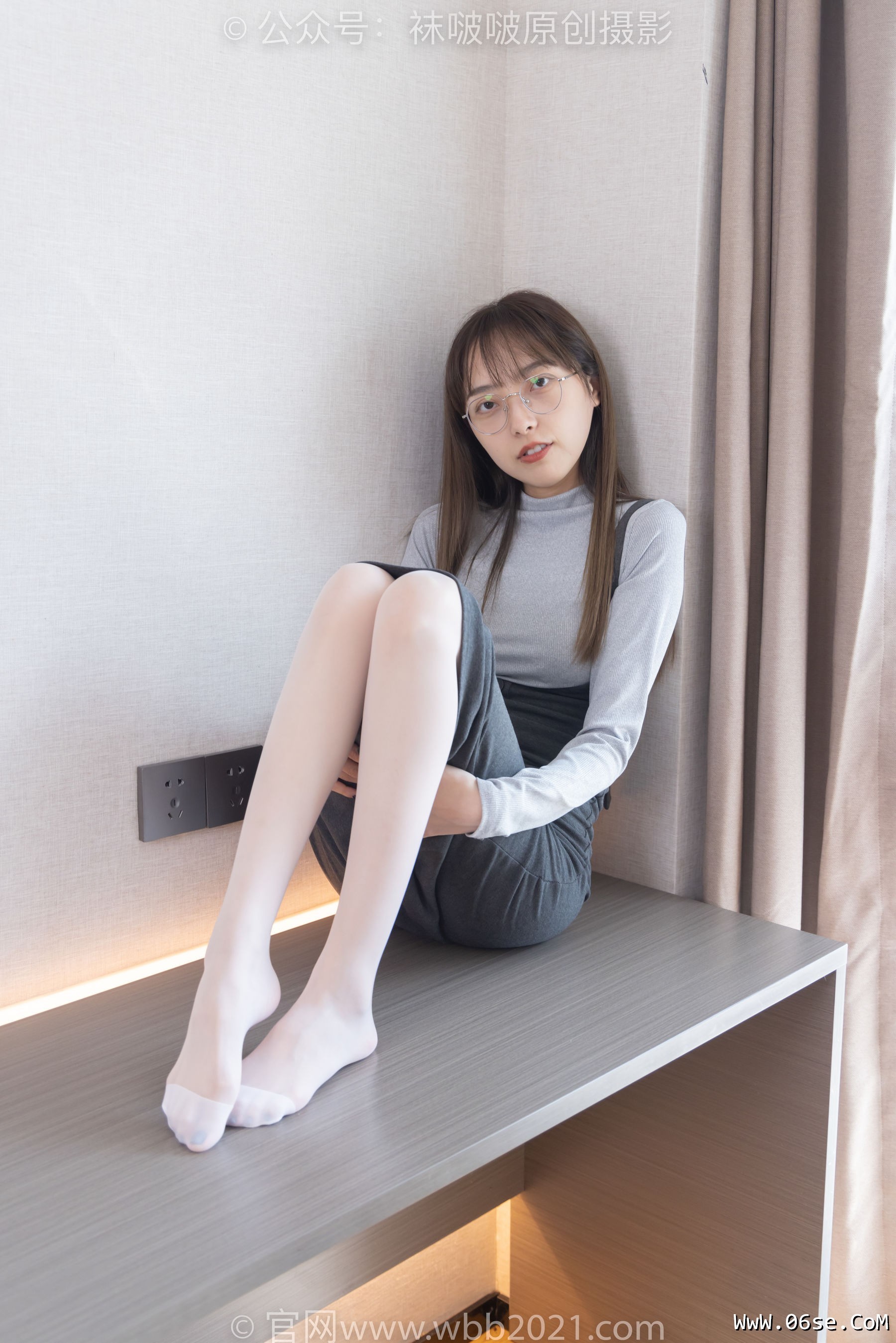 图片[38]-BoBoSocks袜啵啵 No.309 稚予 -两双高跟鞋、灰丝、白丝、裸足、踩奶油蛋糕剧情[180P]-六色网