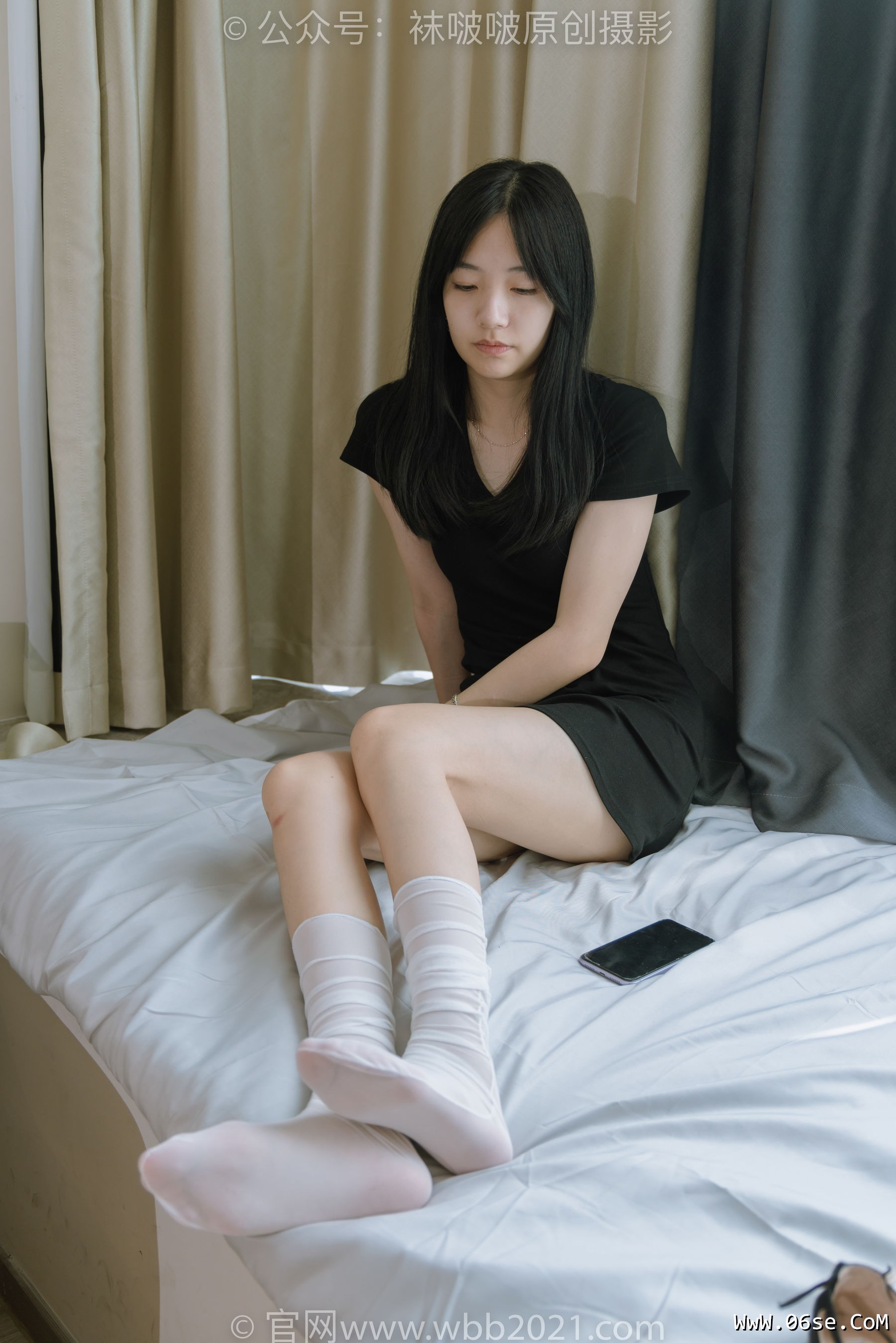图片[135]-BoBoSocks袜啵啵 No.363 小甜豆 -两双平底鞋、黑色船袜、裸足[140P]-六色网