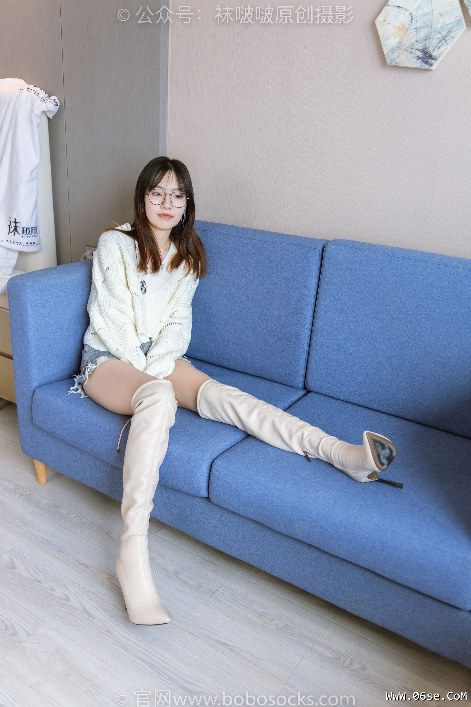 图片[98]-BoBoSocks袜啵啵 No.222 小甜豆-长靴、白棉袜、裸足[180P]-六色网