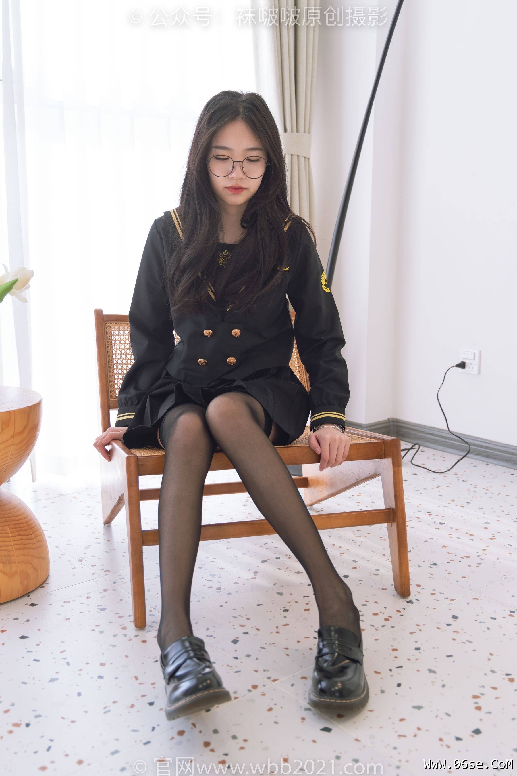 图片[80]-BoBoSocks袜啵啵 No.381 小甜豆 -皮鞋、黑丝大腿袜、裸足[140P]-六色网