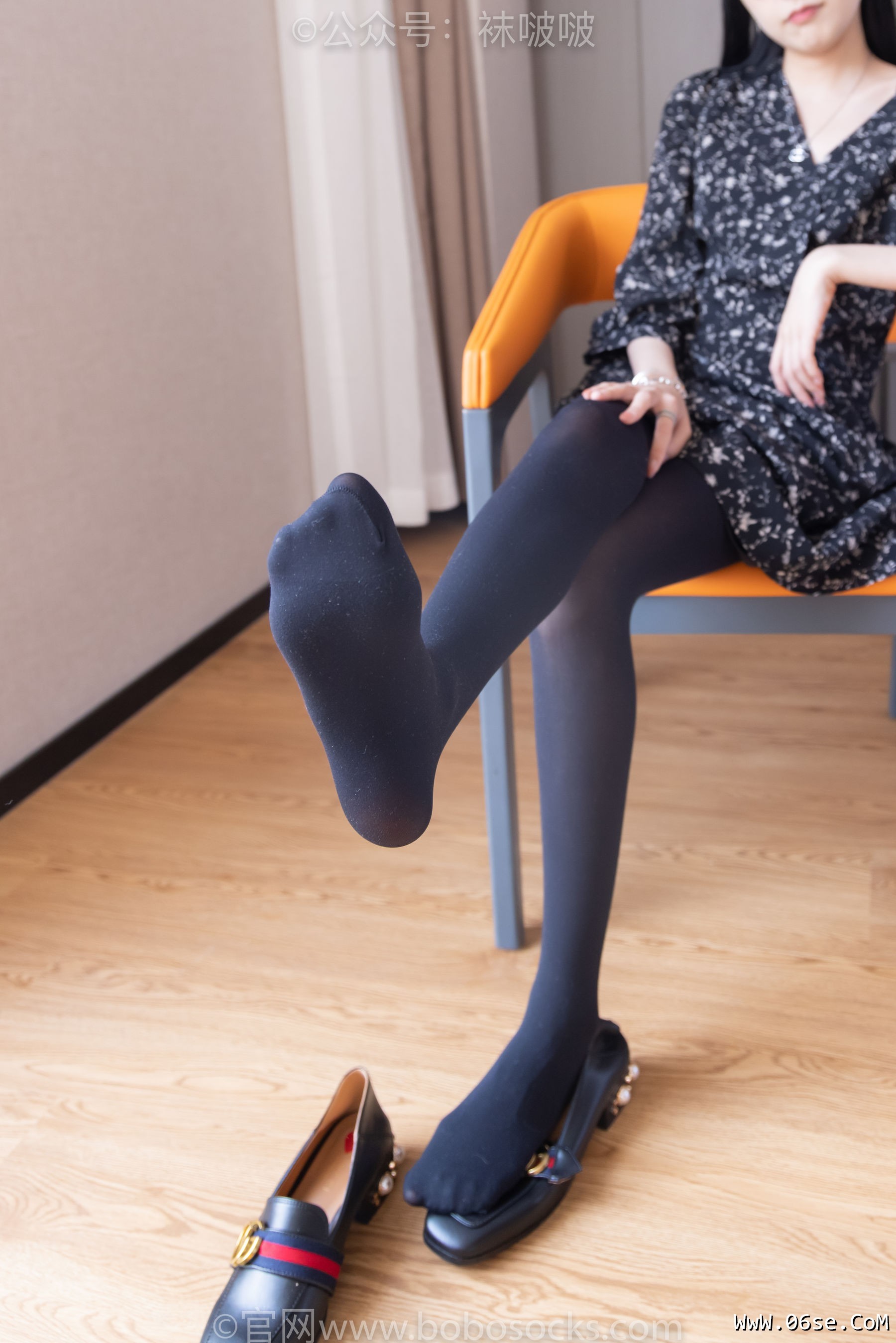 图片[110]-BoBoSocks袜啵啵 No.064 稚予-平底鞋、厚黑丝[137P]-六色网
