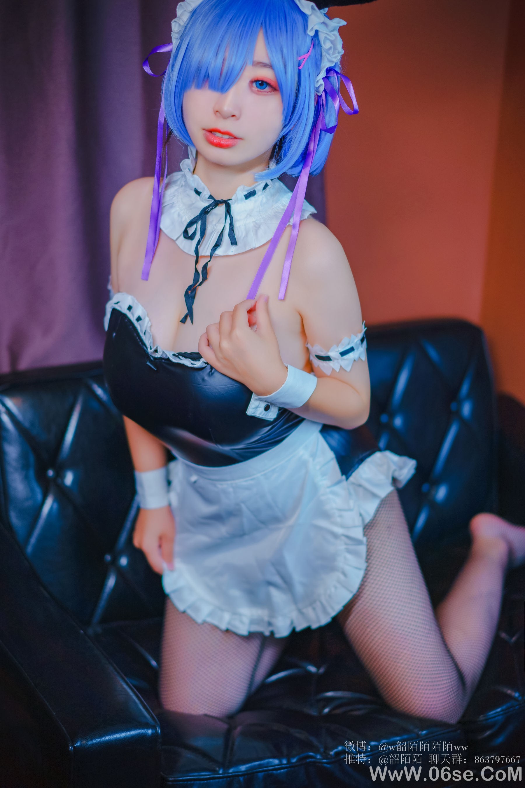 图片[23]-Cosplay美女韶陌陌 雷姆[33P]-六色网