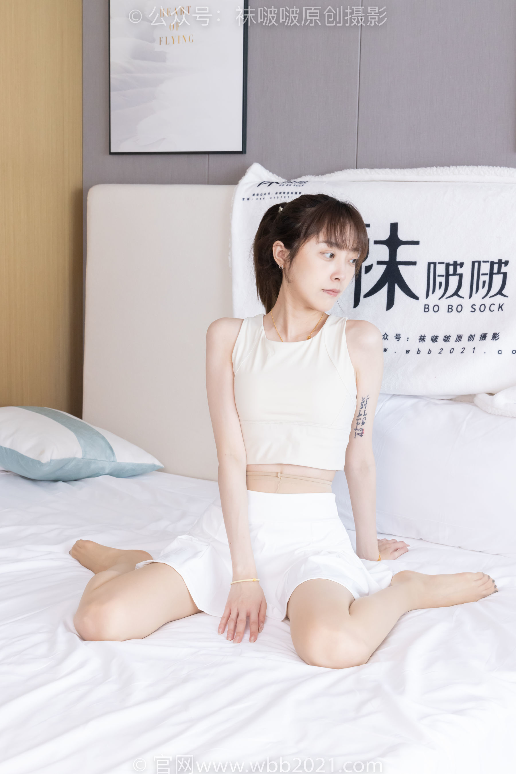 图片[101]-BoBoSocks袜啵啵 No.424 稚予 -运动鞋、白棉袜、肉丝、腰丝[140P]-六色网