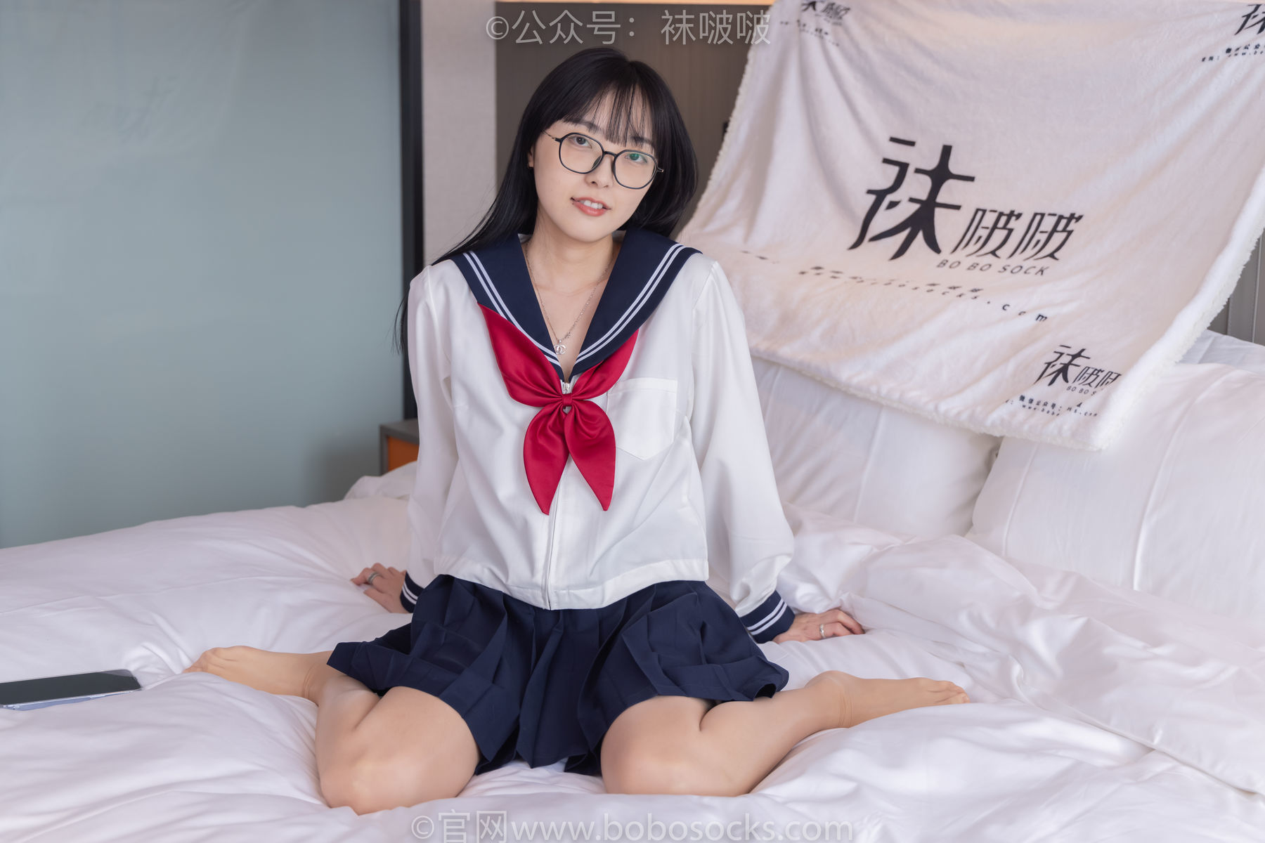 图片[51]-BoBoSocks袜啵啵 积分限定作品005 稚予-JK制服、皮鞋、油亮肉丝、踩蛋糕[133P]-六色网