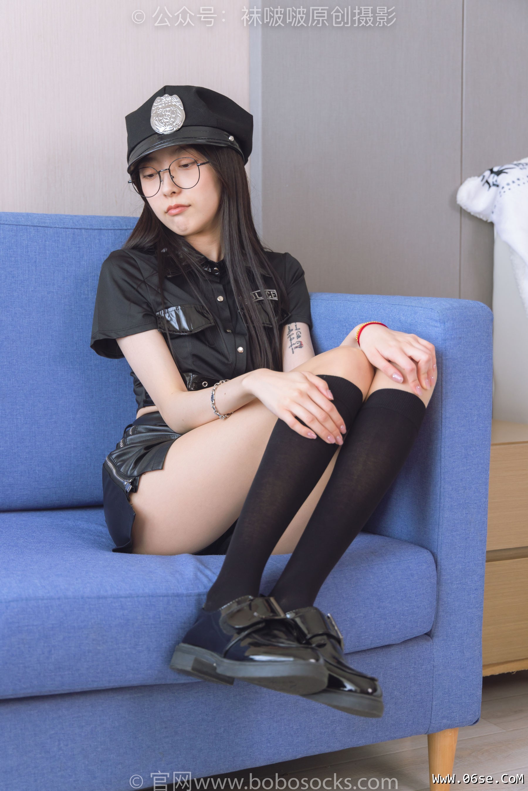 图片[55]-BoBoSocks袜啵啵 No.198 稚予-皮鞋、黑色小腿袜、高跟鞋、肉丝[138P]-六色网