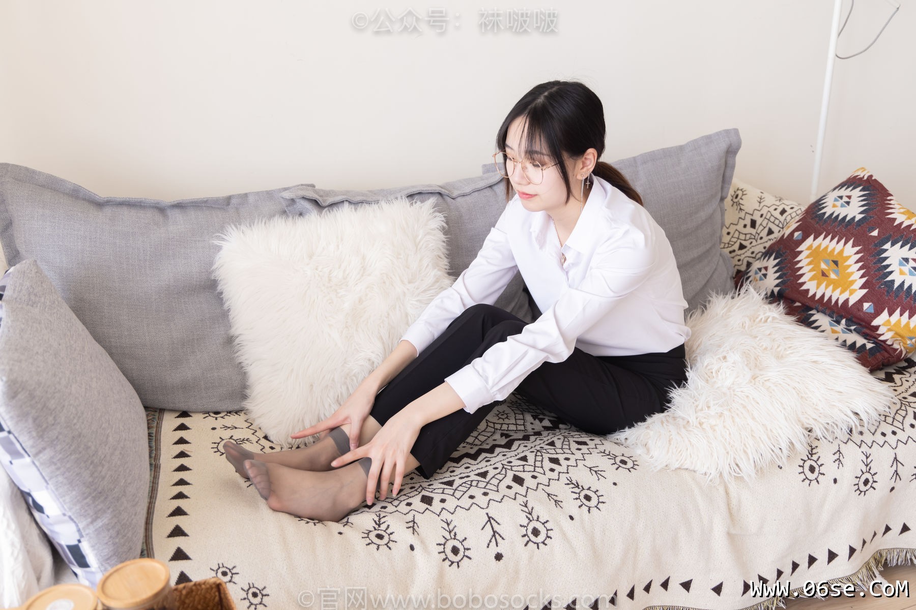 图片[57]-BoBoSocks袜啵啵 No.085 小甜豆-平底鞋、短灰丝、短肉丝[140P]-六色网