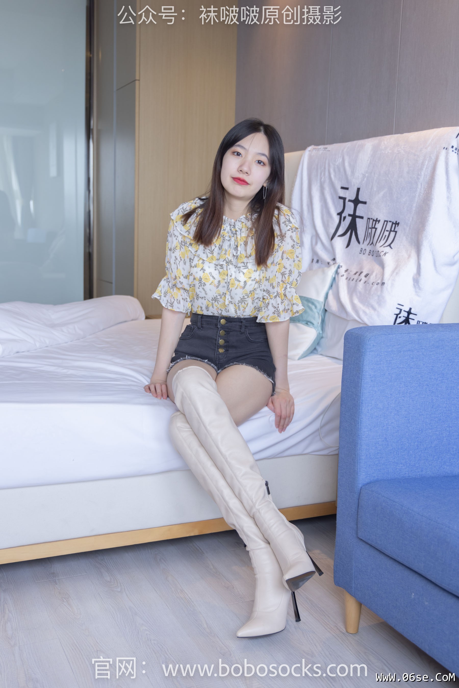 图片[112]-BoBoSocks袜啵啵 No.136 小甜豆-高跟长靴、白棉袜、裸足[200P]-六色网