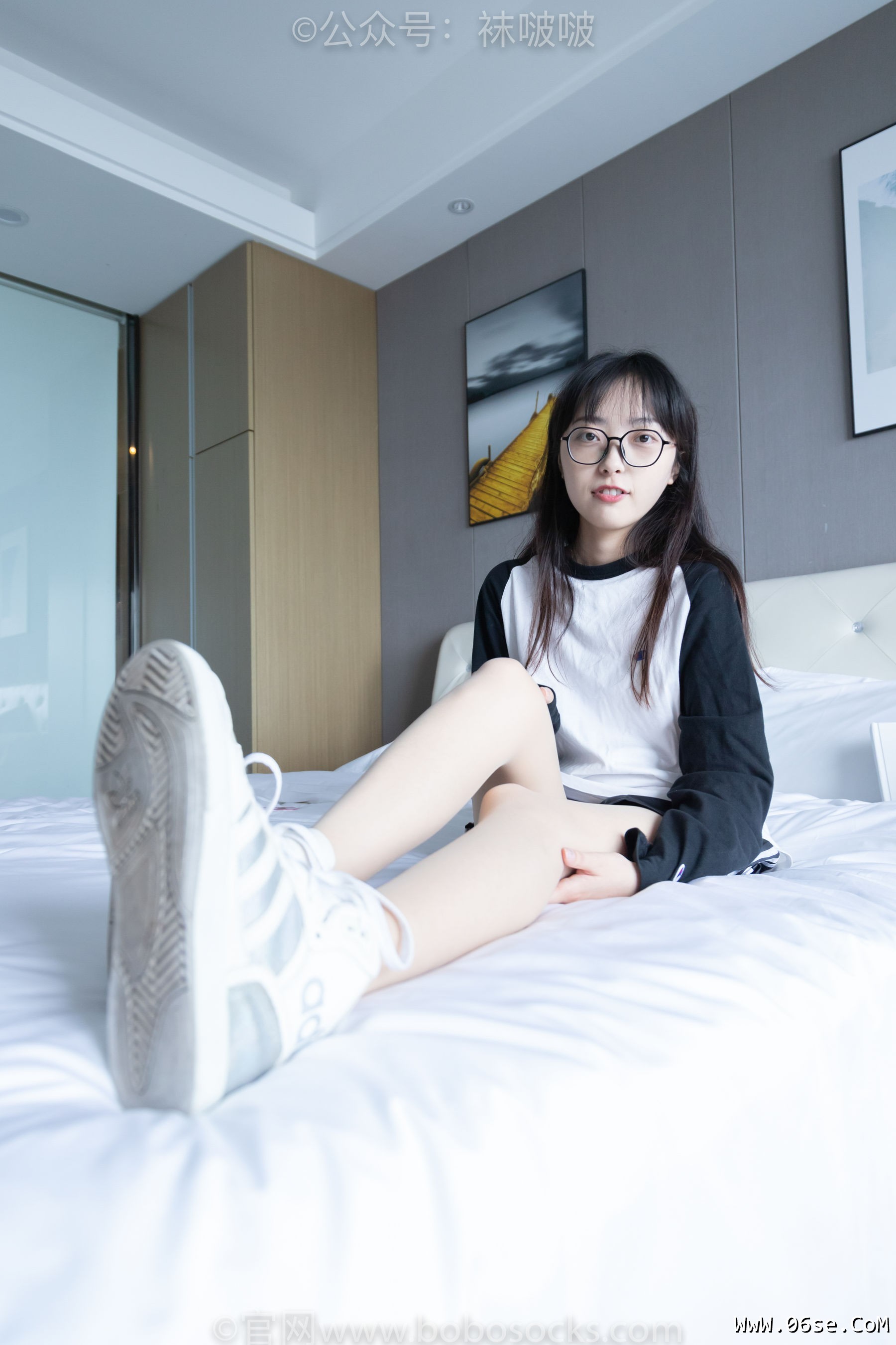 图片[38]-BoBoSocks袜啵啵 No.015 稚予-阿迪板鞋、白色短棉袜、肉丝[148P]-六色网