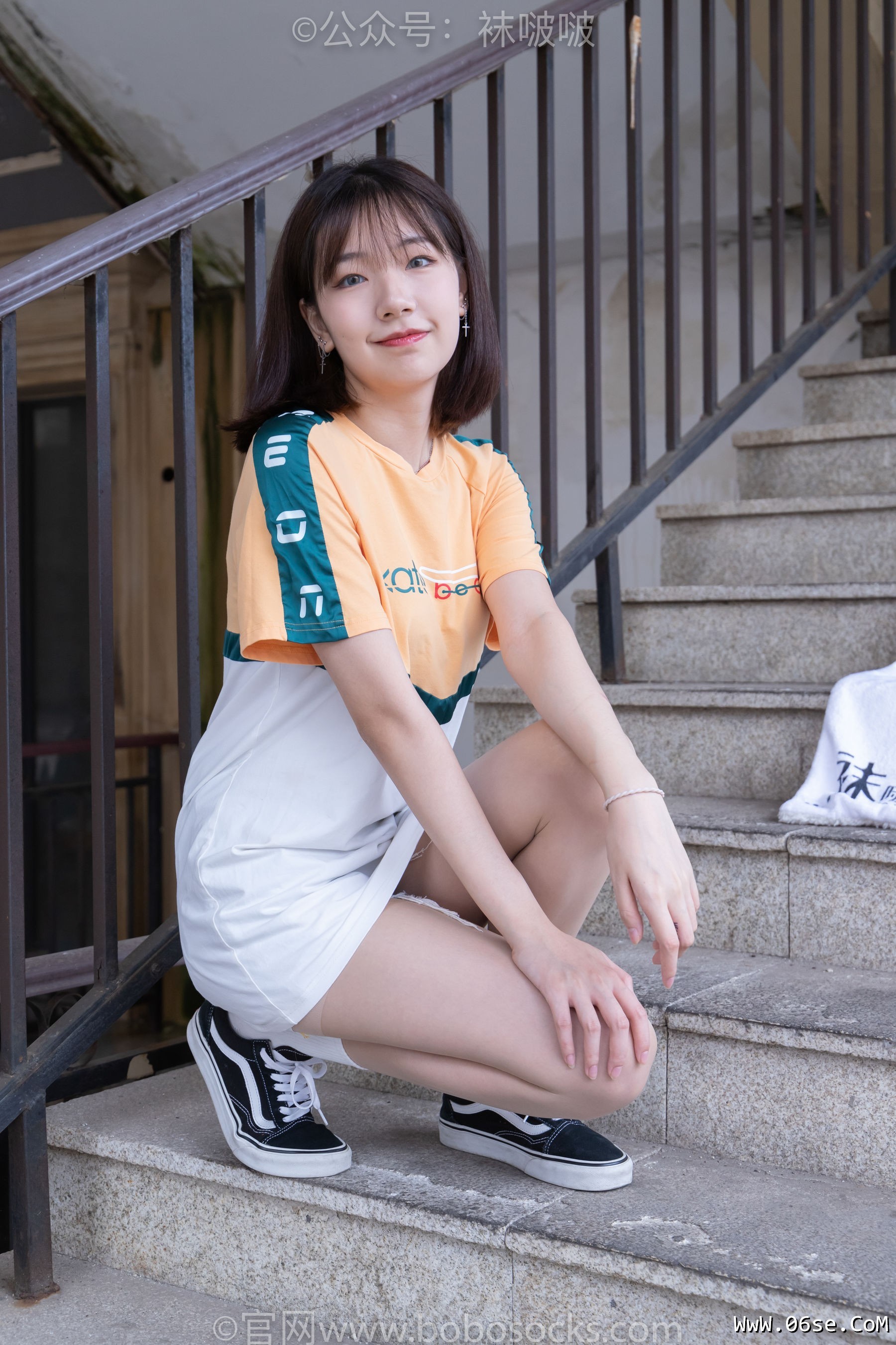 图片[13]-BoBoSocks袜啵啵 No.069 小甜豆-vans板鞋、白棉袜、肉丝[135P]-六色网