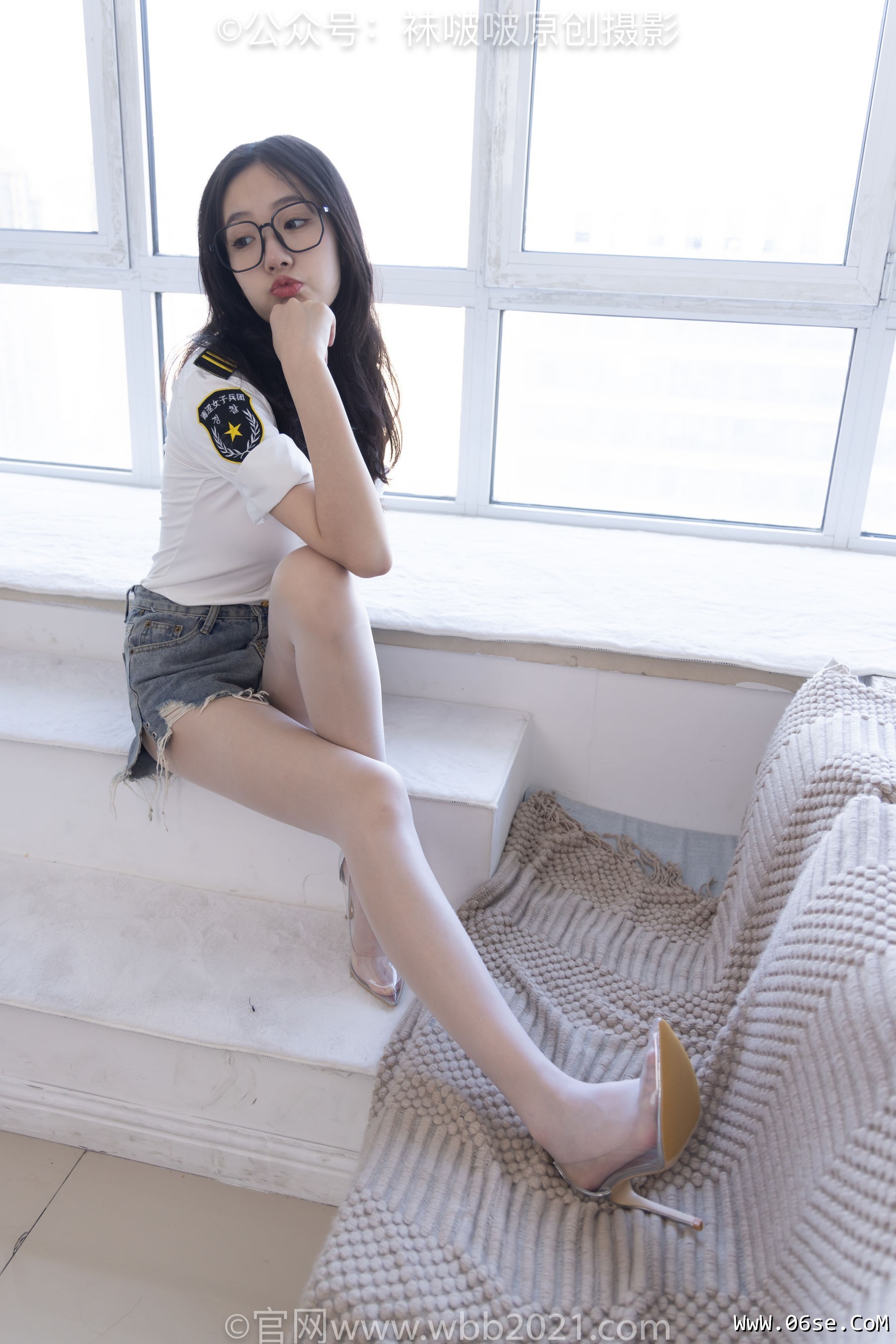 图片[131]-BoBoSocks袜啵啵 No.433 小甜豆 -透明高跟、白丝、穿鞋往鞋里倒酸奶[149P]-六色网