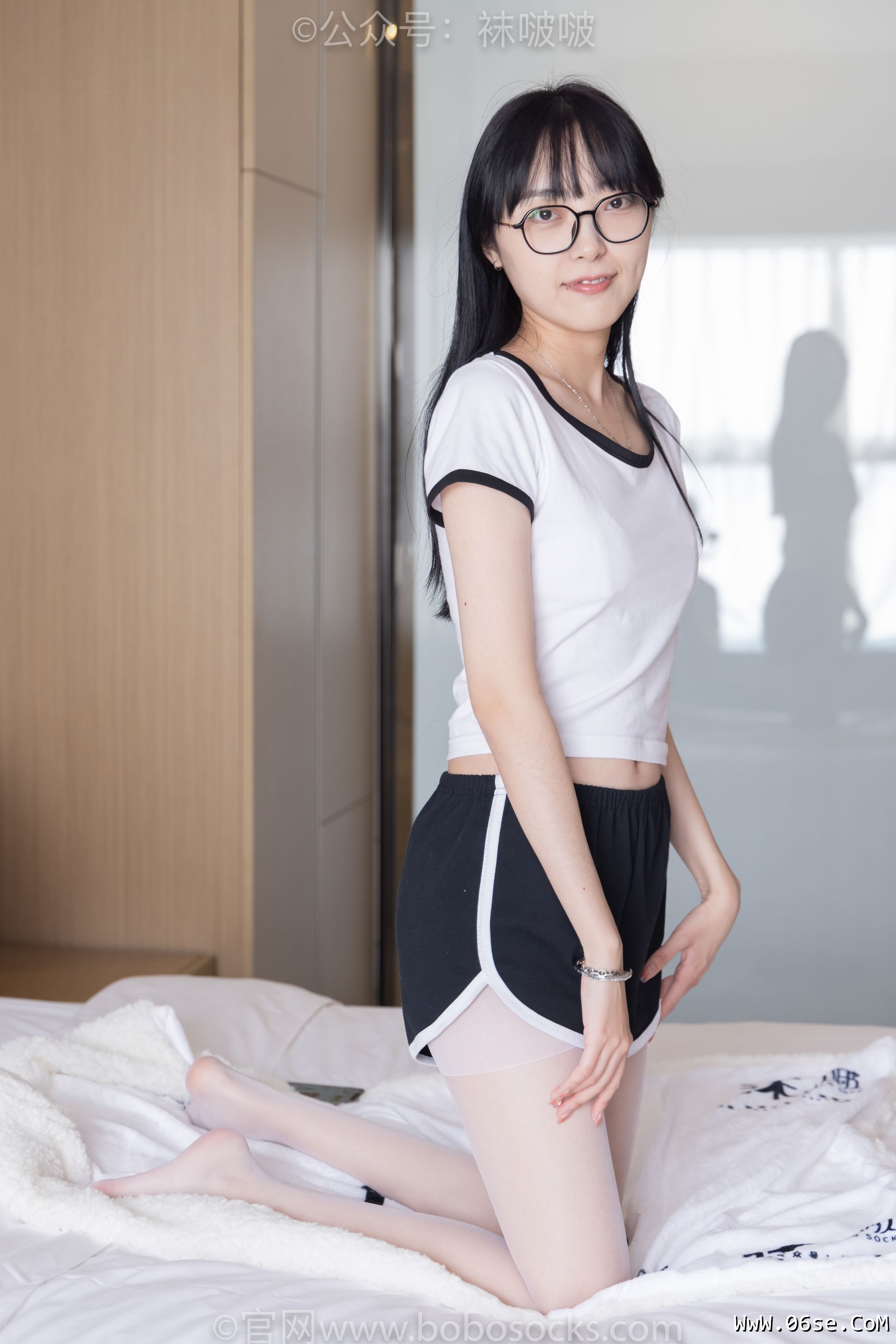 图片[123]-BoBoSocks袜啵啵 No.037 稚予-帆布鞋、短白棉袜、白丝[136P]-六色网