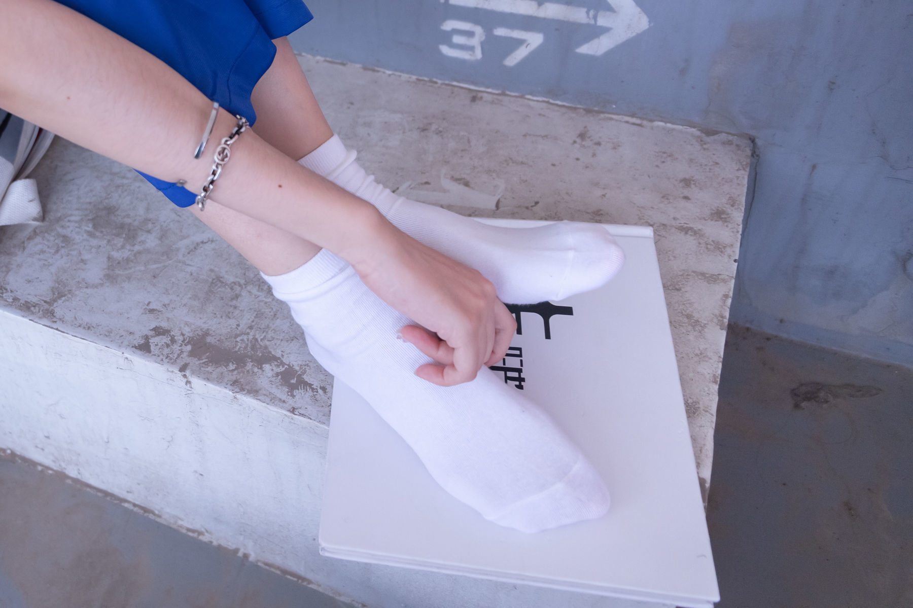 图片[85]-BoBoSocks袜啵啵 No.002 稚予-校服、贝壳头、白棉袜、裸足[139P]-六色网