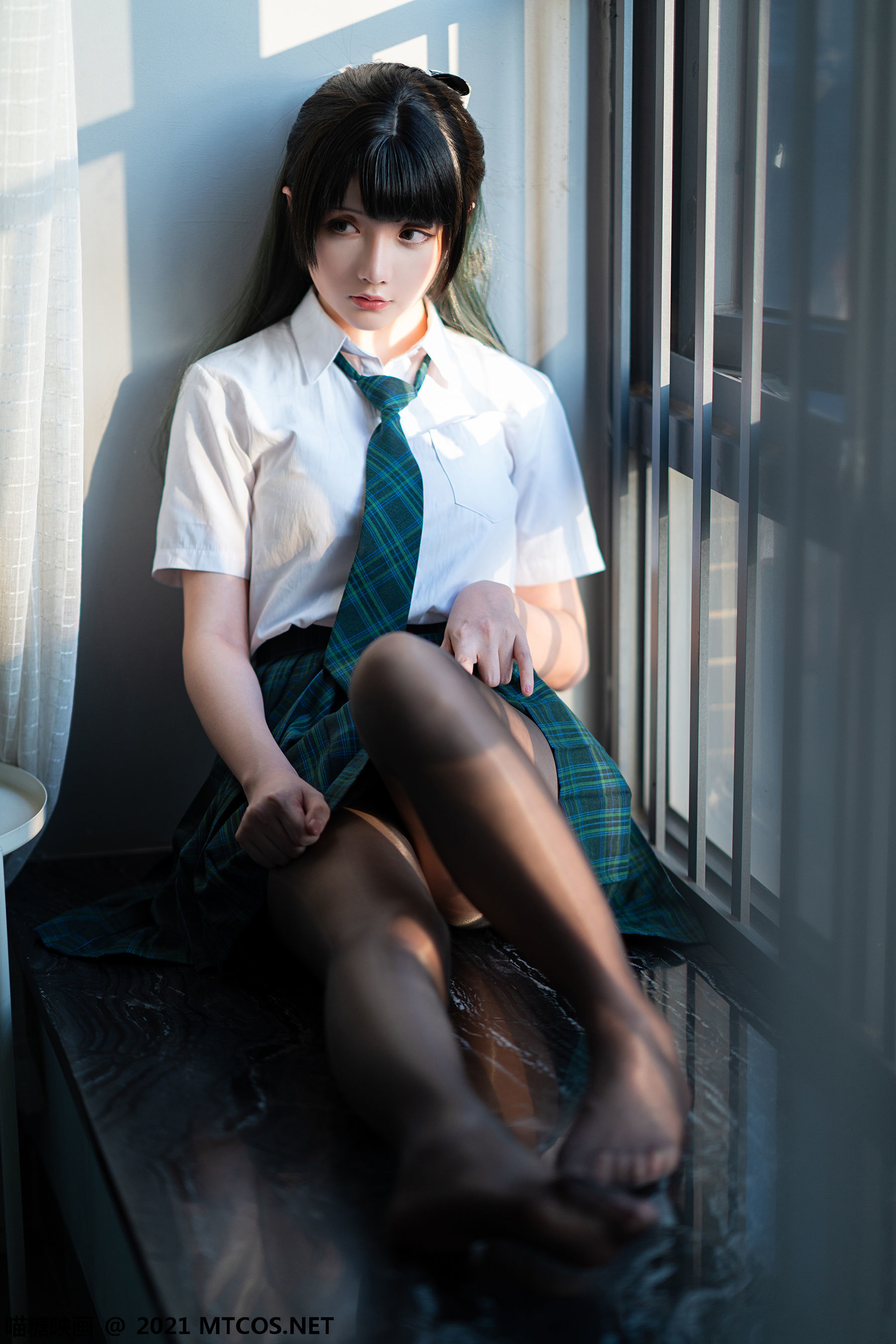图片[7]-喵糖映画 VOL.435 绿色JK [20P]-六色网