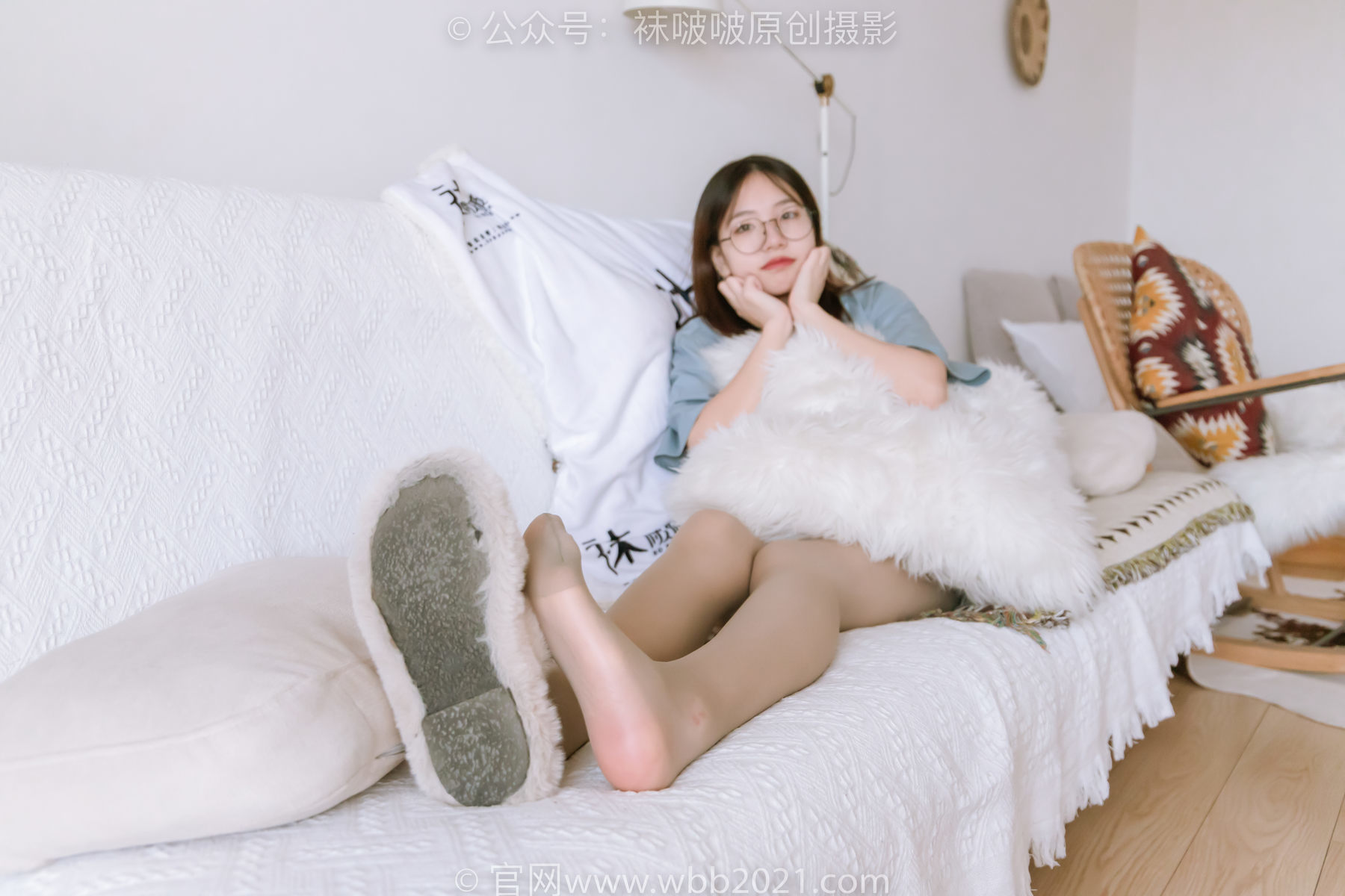 图片[58]-BoBoSocks袜啵啵 No.239 小甜豆-棉拖鞋、灰丝、裸足[140P]-六色网