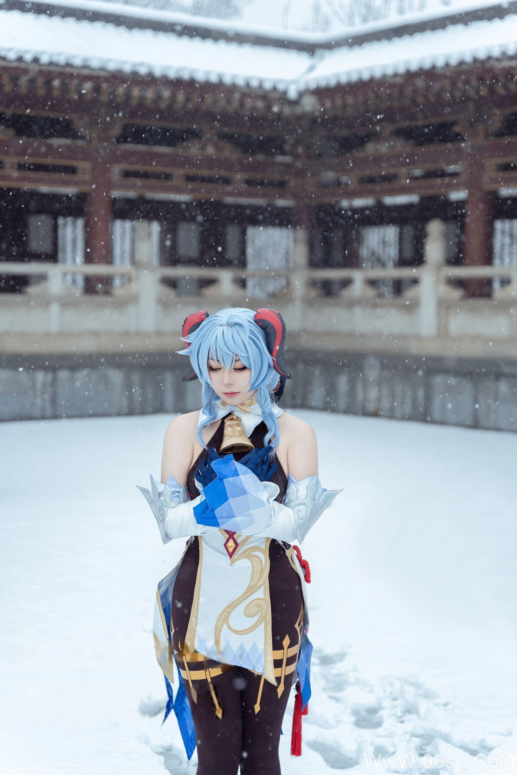 图片[3]-虎森森 – 原神 甘雨 雪景[42P]-六色网