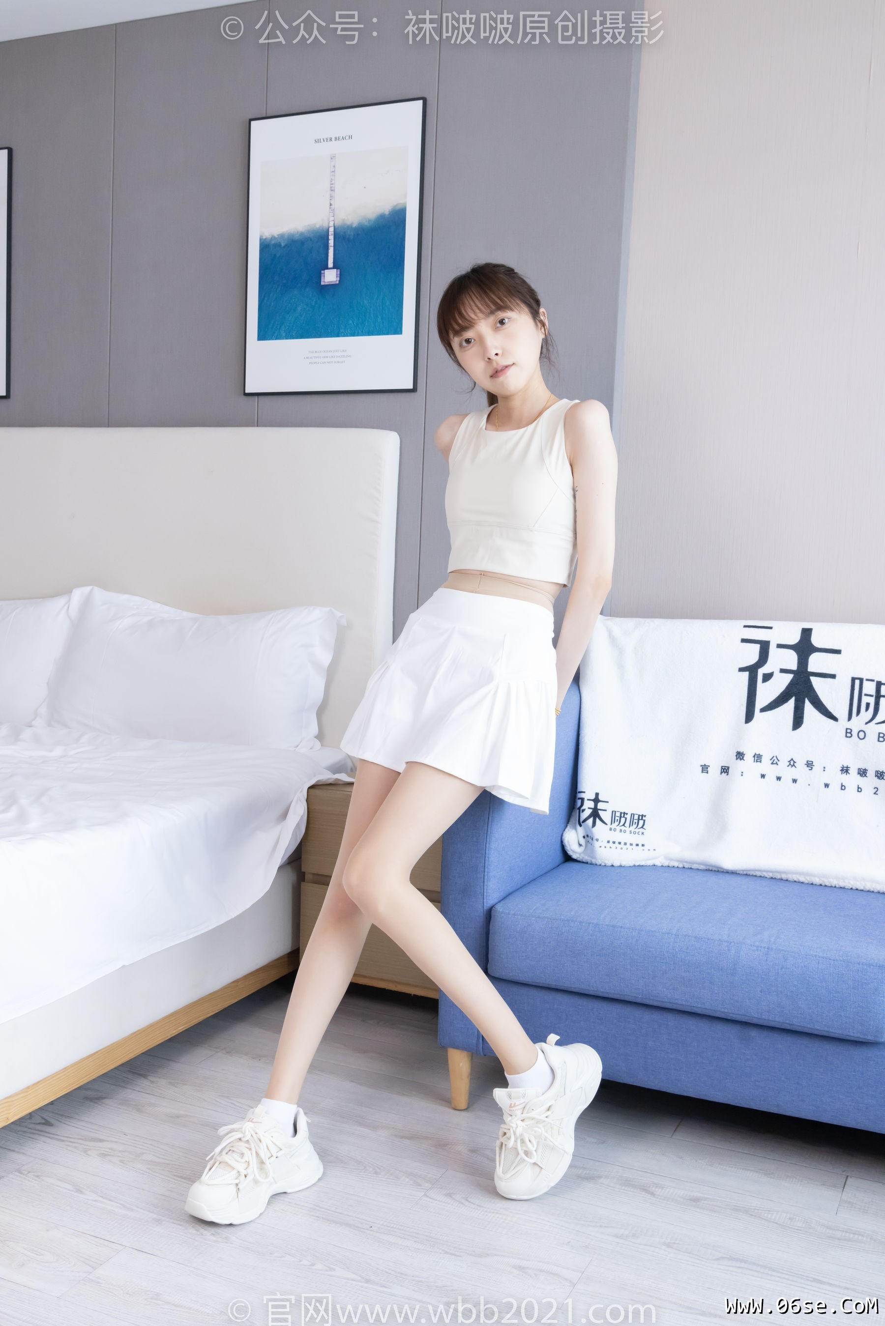 图片[86]-BoBoSocks袜啵啵 No.424 稚予 -运动鞋、白棉袜、肉丝、腰丝[140P]-六色网