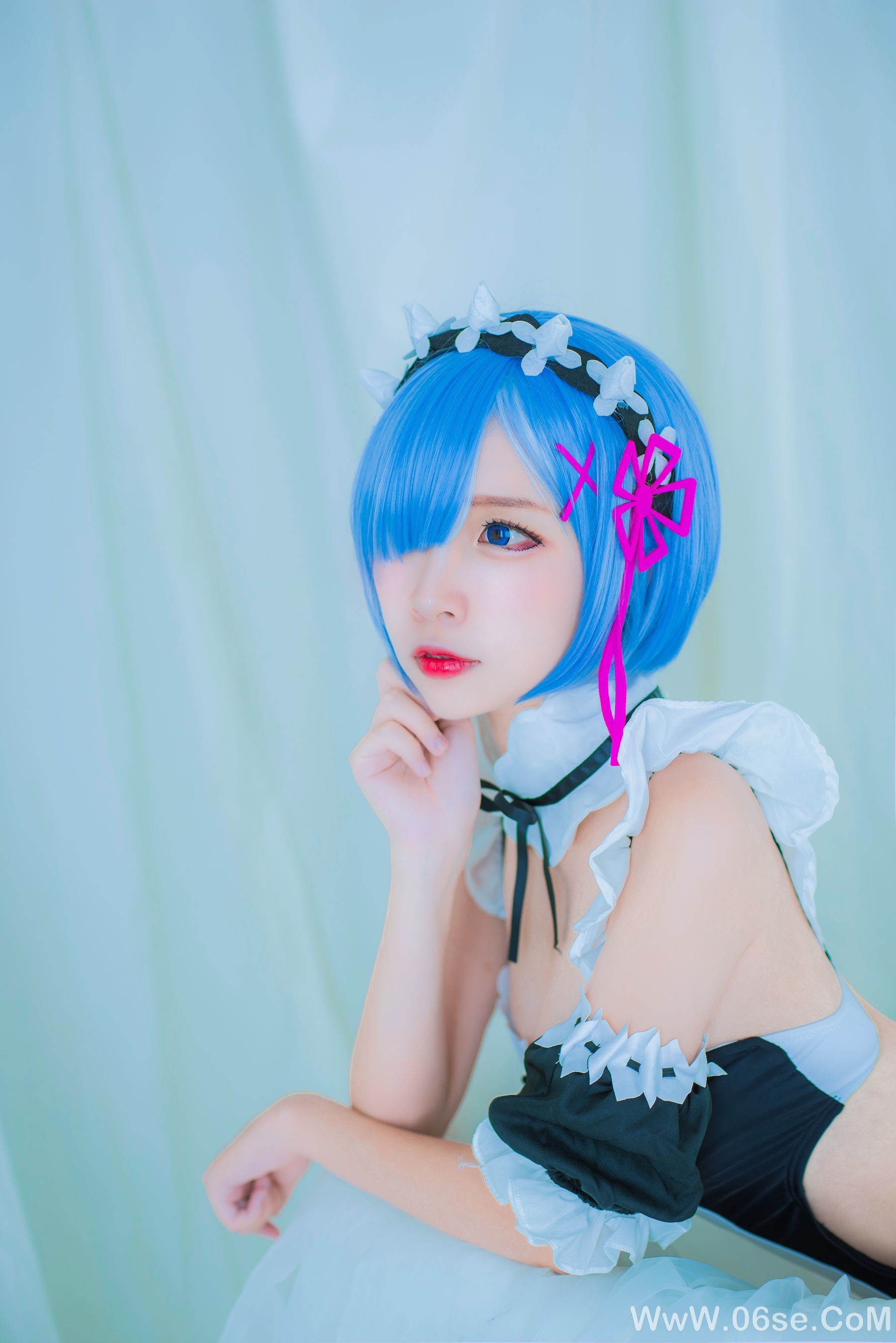 图片[8]-人气Coser二佐Nisa 蕾姆泳装[32P]-六色网