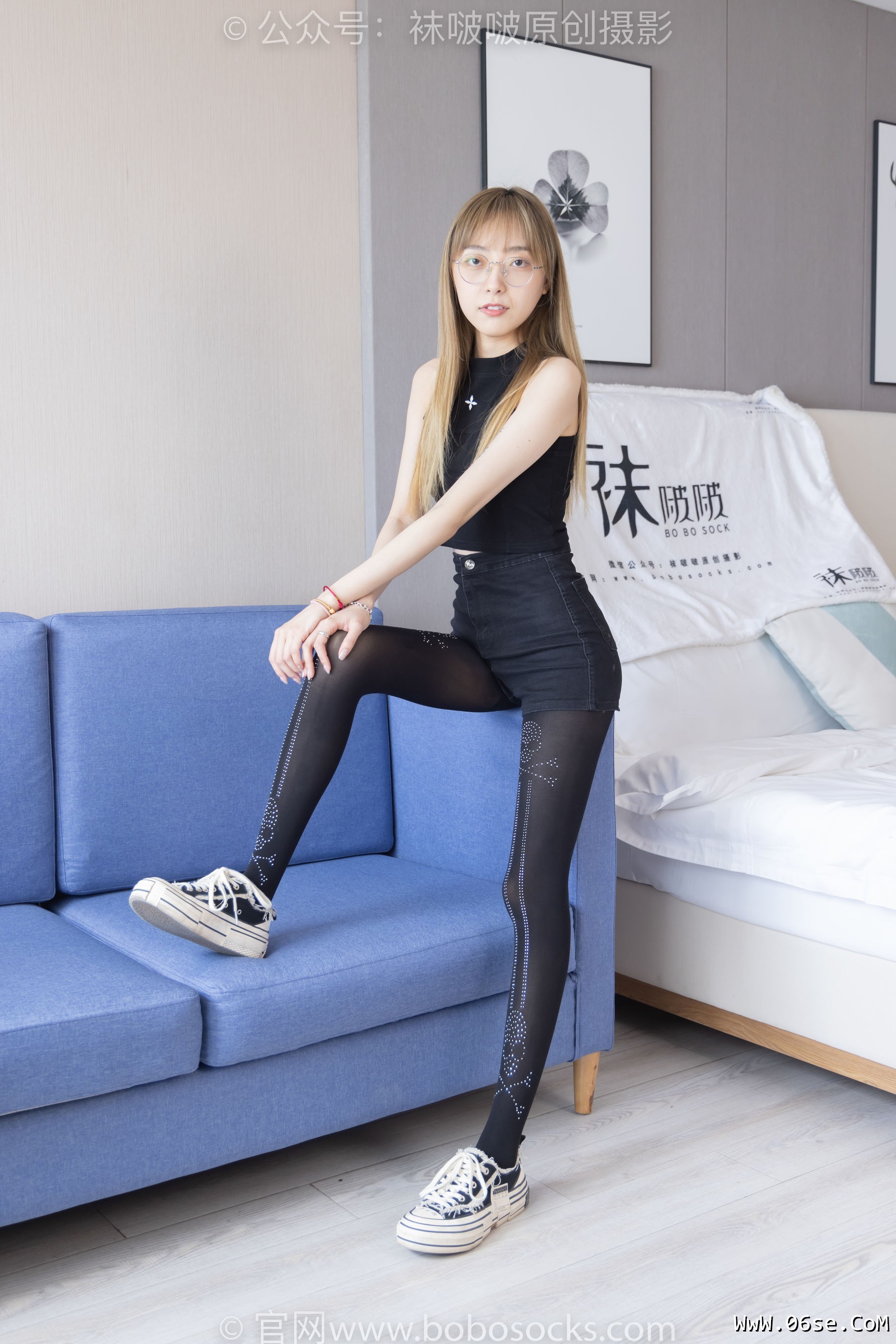 图片[118]-BoBoSocks袜啵啵 No.219 稚予-板鞋、拖鞋、厚黑丝、蕾丝黑丝[140P]-六色网