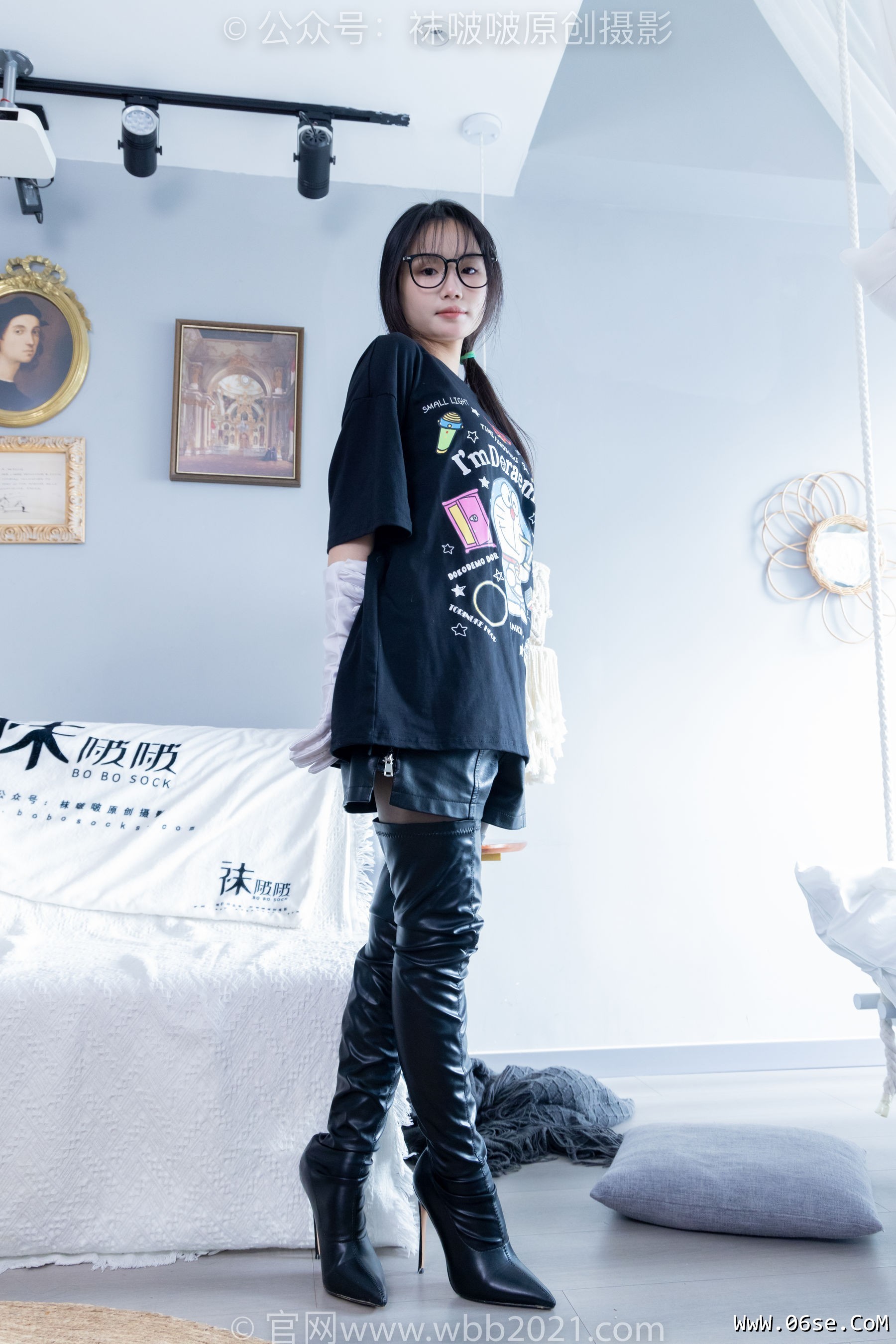 图片[99]-BoBoSocks袜啵啵 No.343 甜甜圈 -高跟长靴、黑丝打底、肉丝[150P]-六色网