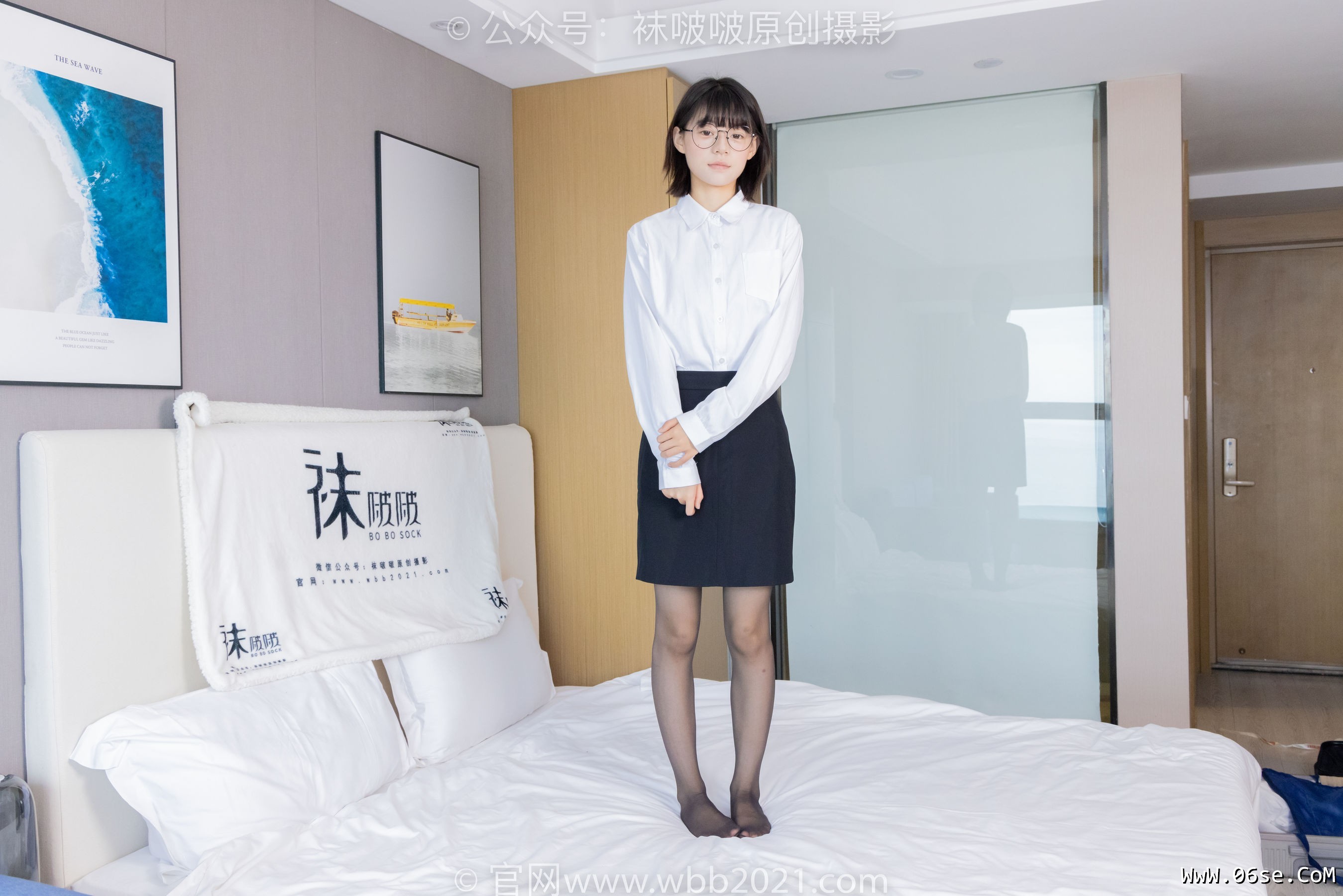 图片[80]-BoBoSocks袜啵啵 No.436 糯米 -OL制服、两双平底鞋、薄黑丝、厚肉丝[150P]-六色网