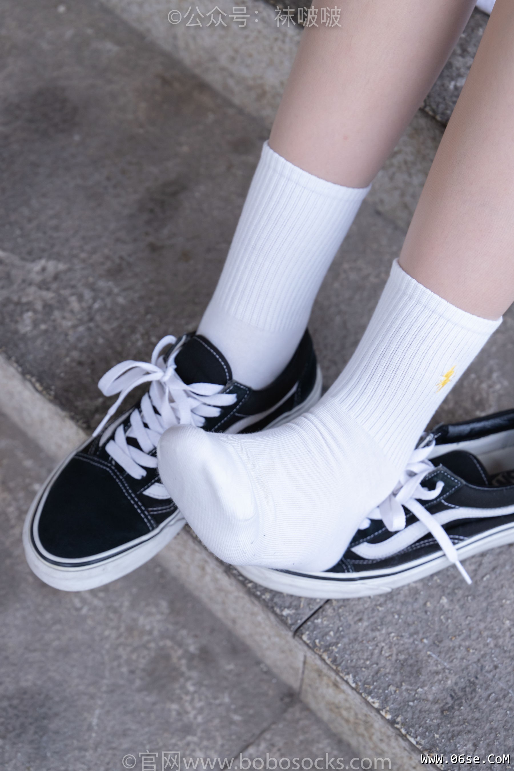 图片[37]-BoBoSocks袜啵啵 No.069 小甜豆-vans板鞋、白棉袜、肉丝[135P]-六色网