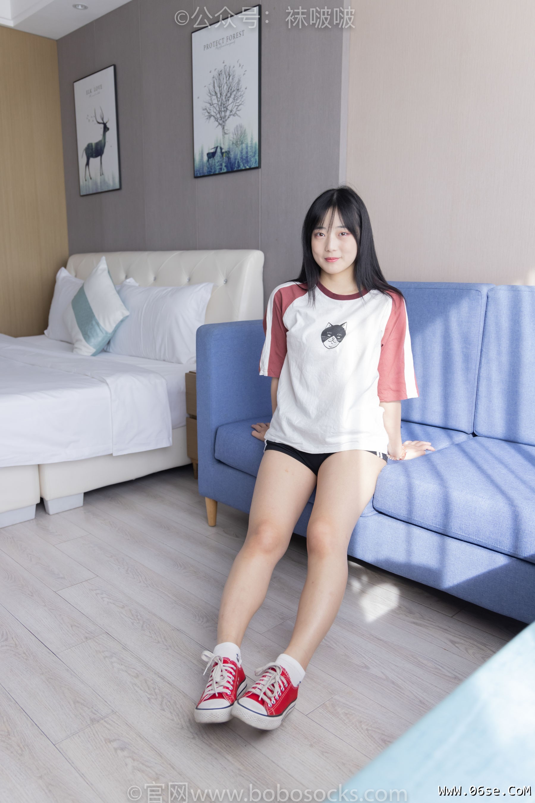 图片[3]-BoBoSocks袜啵啵 No.036 菠萝-帆布鞋、白棉袜、裸足[138P]-六色网