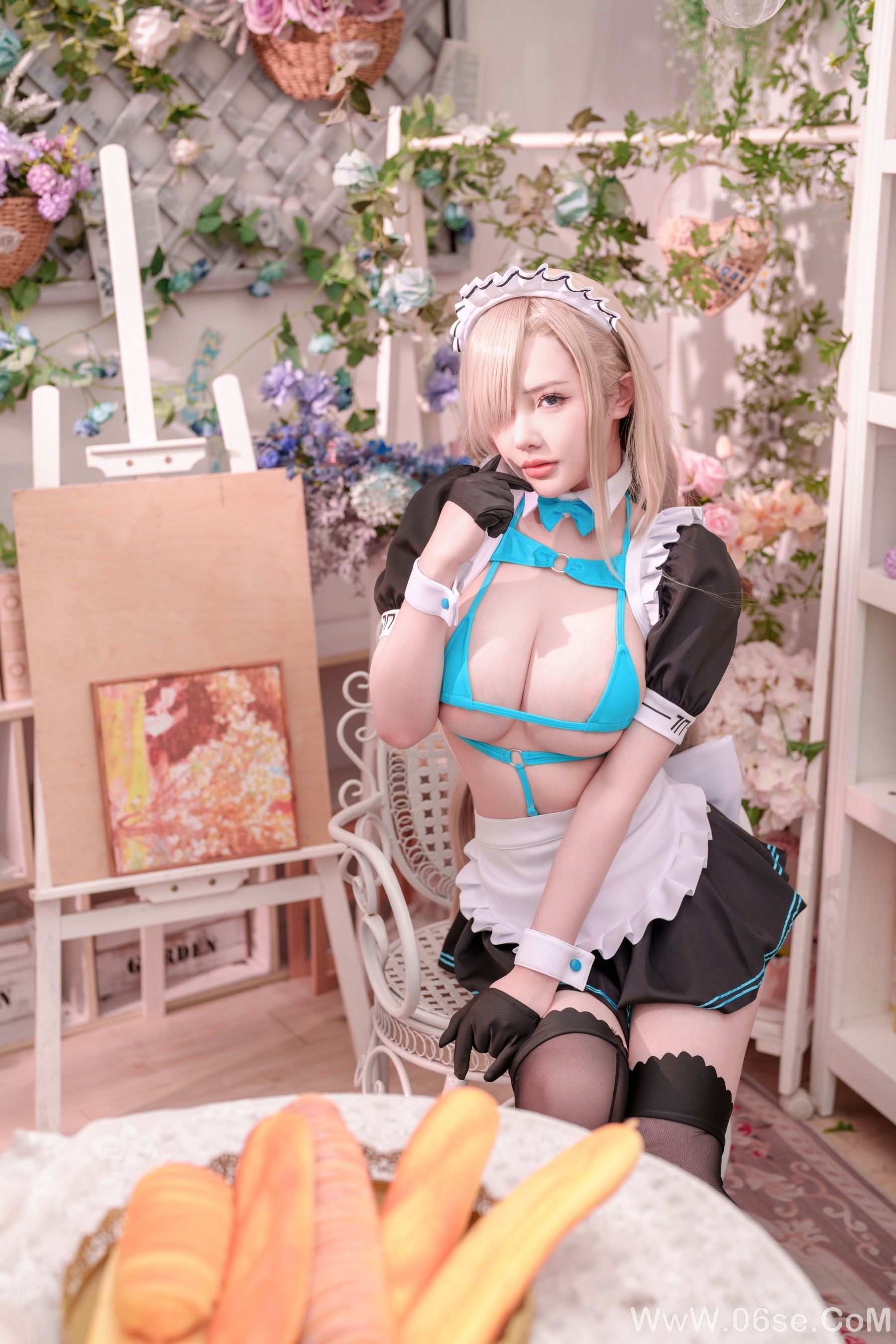 图片[14]-动漫博主雯妹 – 一之濑明日奈 女仆[44P]-六色网