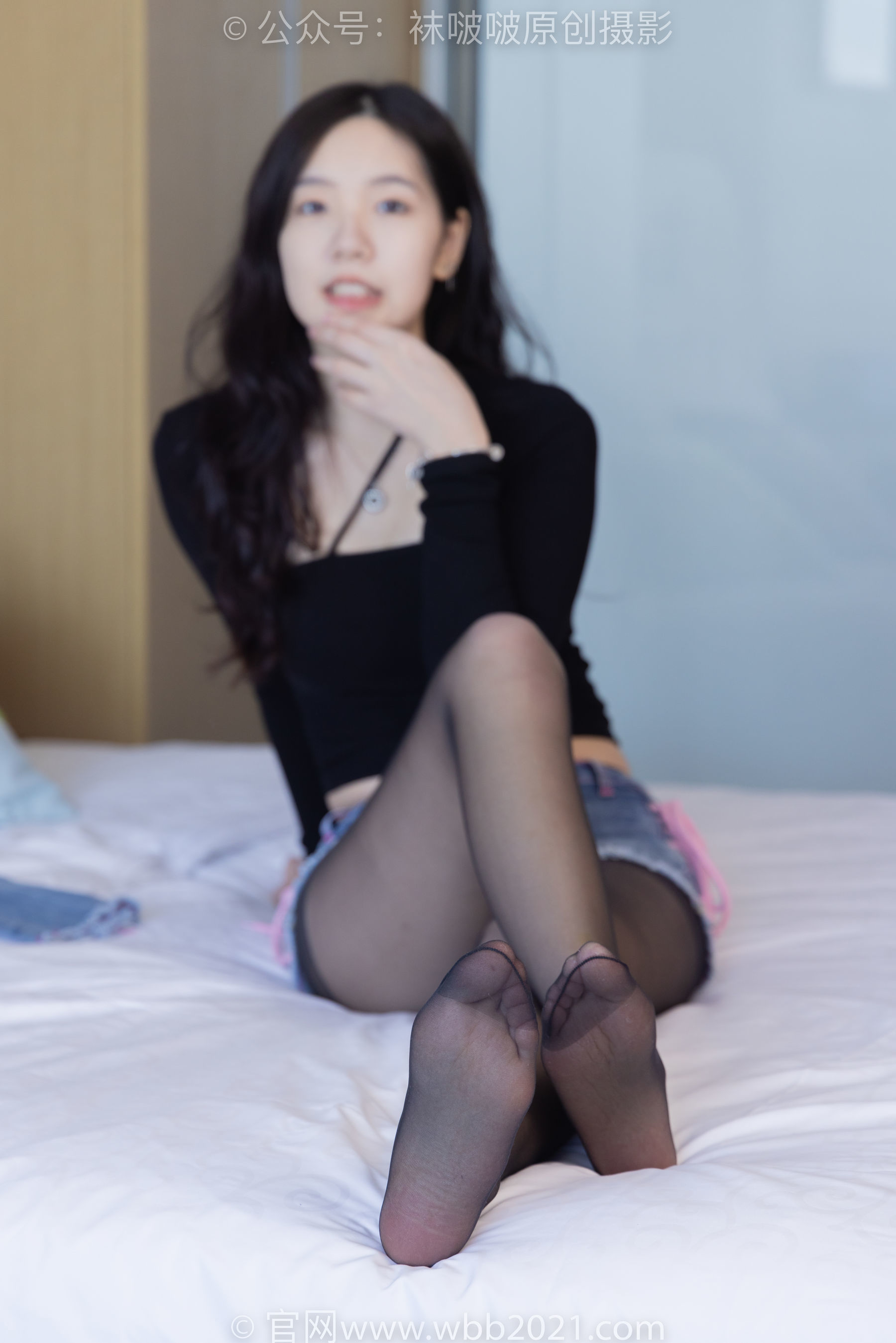 图片[137]-BoBoSocks袜啵啵 No.317 小甜豆 -运动鞋、可拆卸牛仔裤、粉色棉袜、黑丝、裤里丝[140P]-六色网