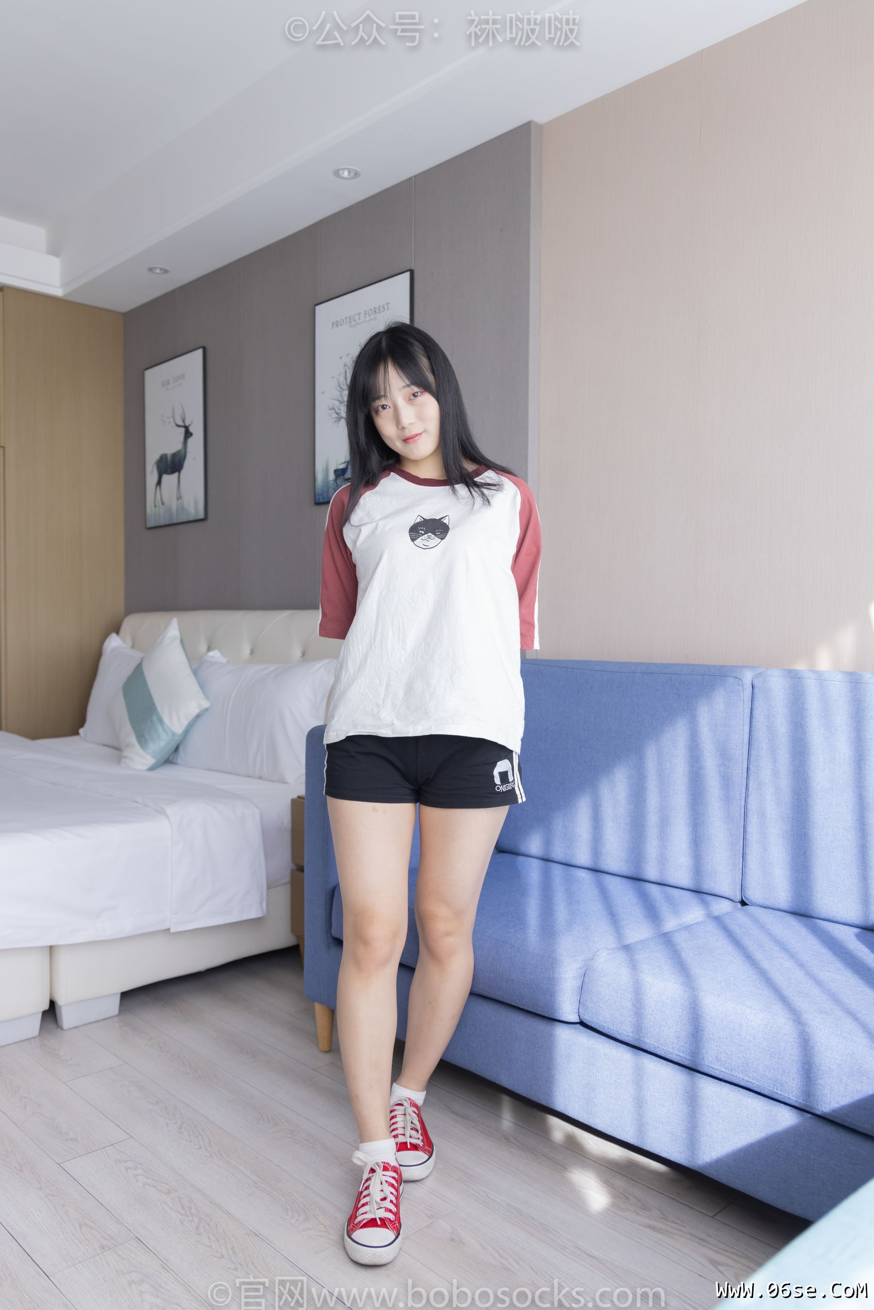 图片[4]-BoBoSocks袜啵啵 No.036 菠萝-帆布鞋、白棉袜、裸足[138P]-六色网