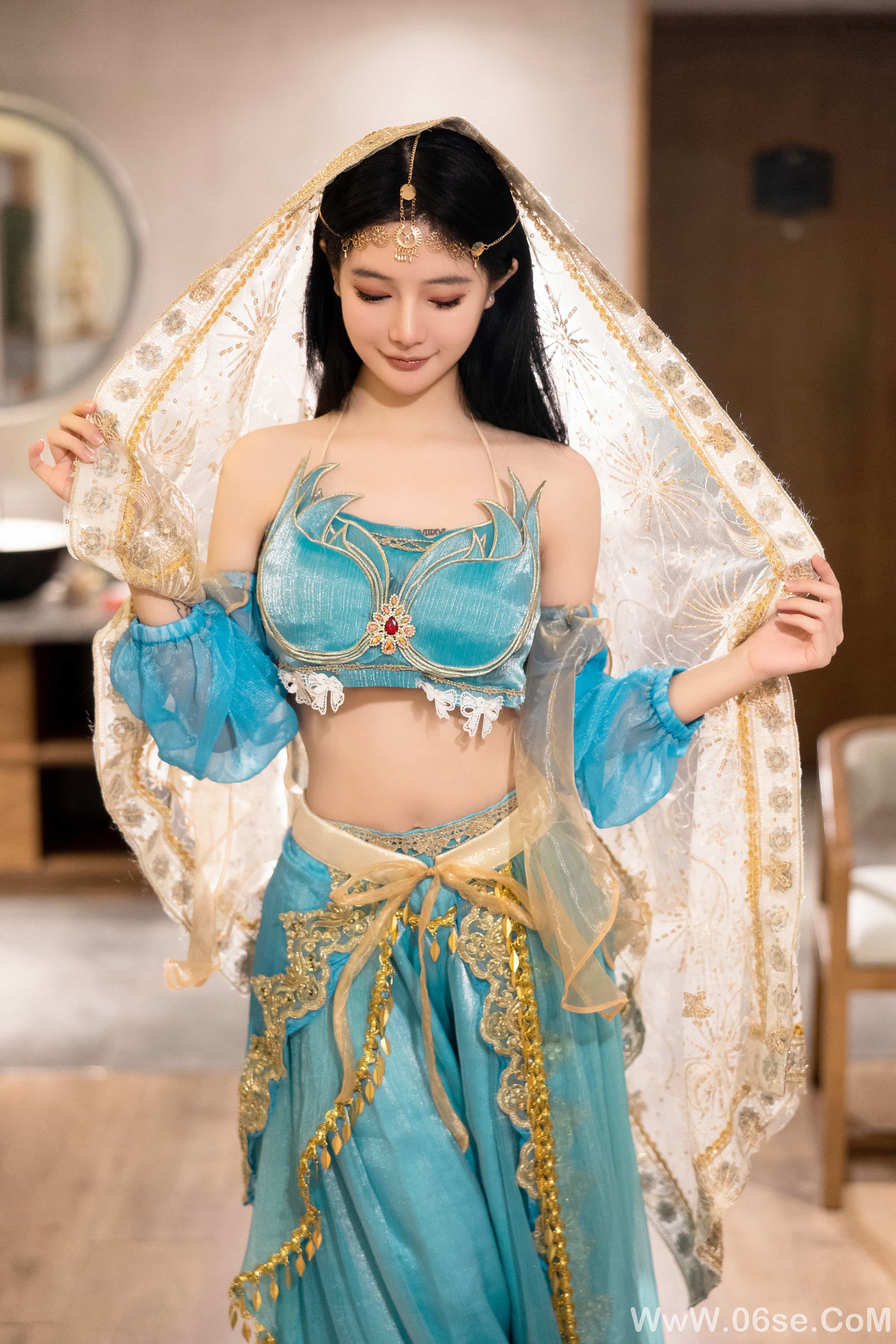 谢小蒽(幼幼) - 西域舞娘写真[92P]-六色网
