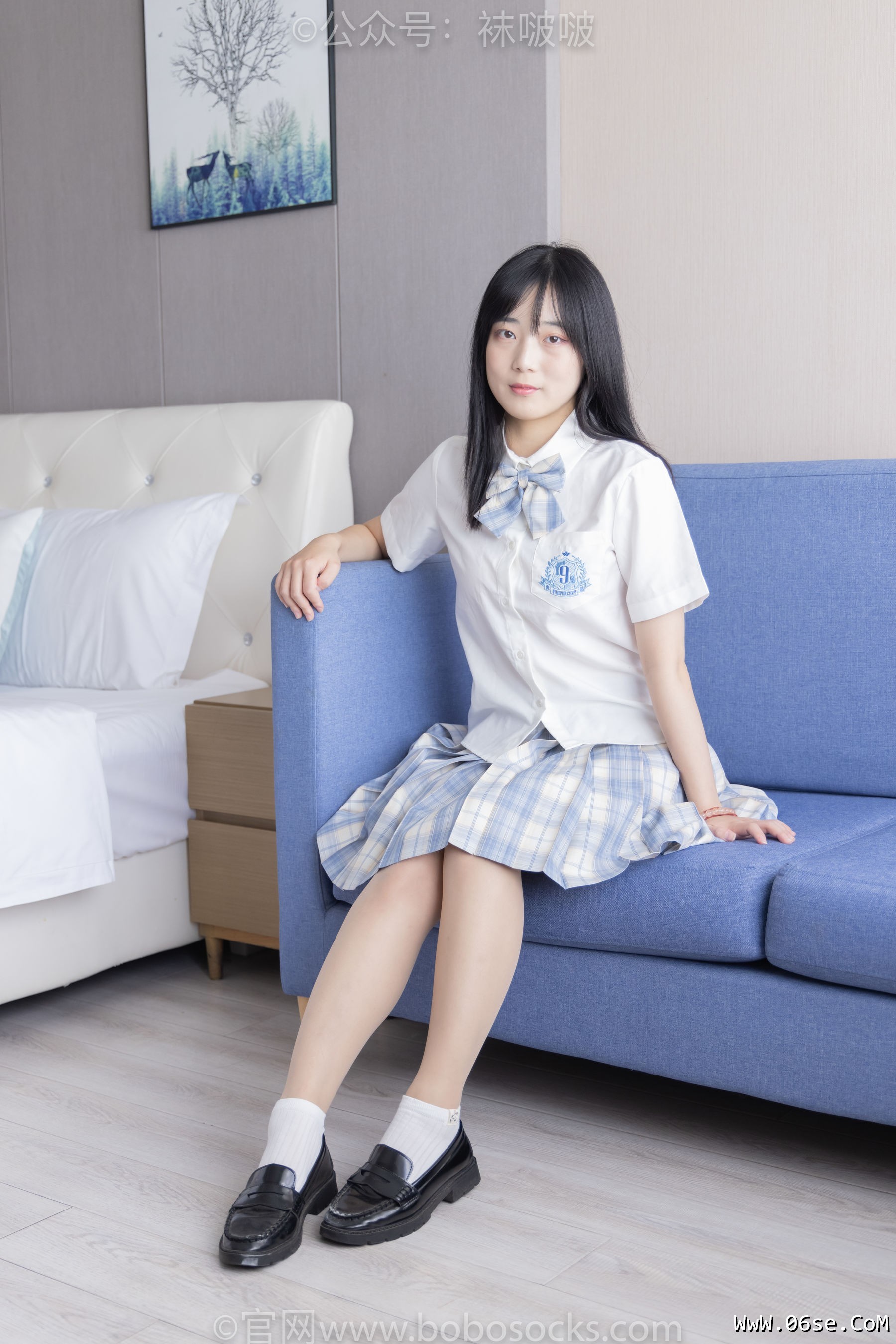 图片[8]-BoBoSocks袜啵啵 No.068 菠萝-JK制服、皮鞋、短白棉袜、肉丝[138P]-六色网