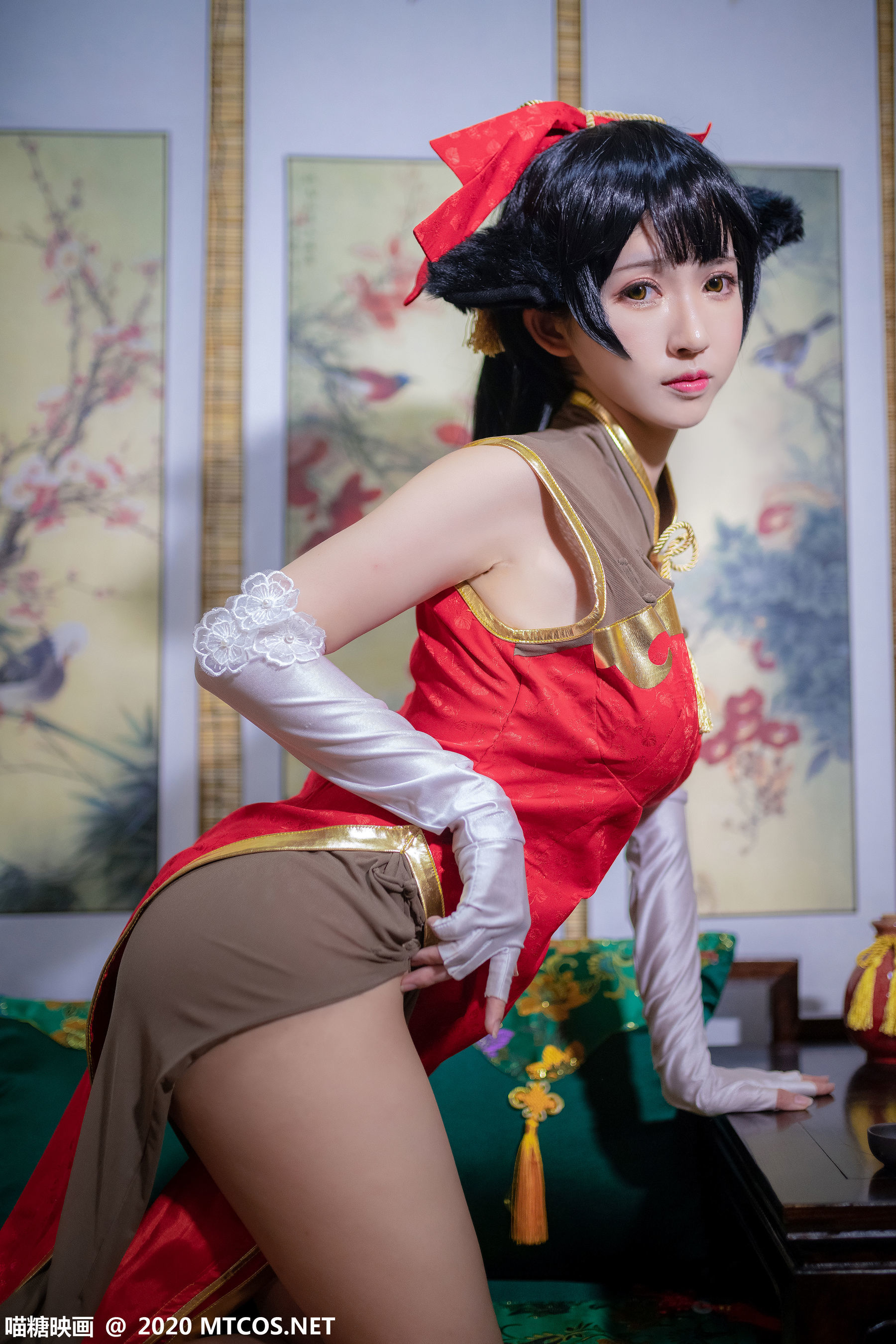 图片[11]-[喵糖映画] HML.015 高雄银红旗袍 [24P]-六色网