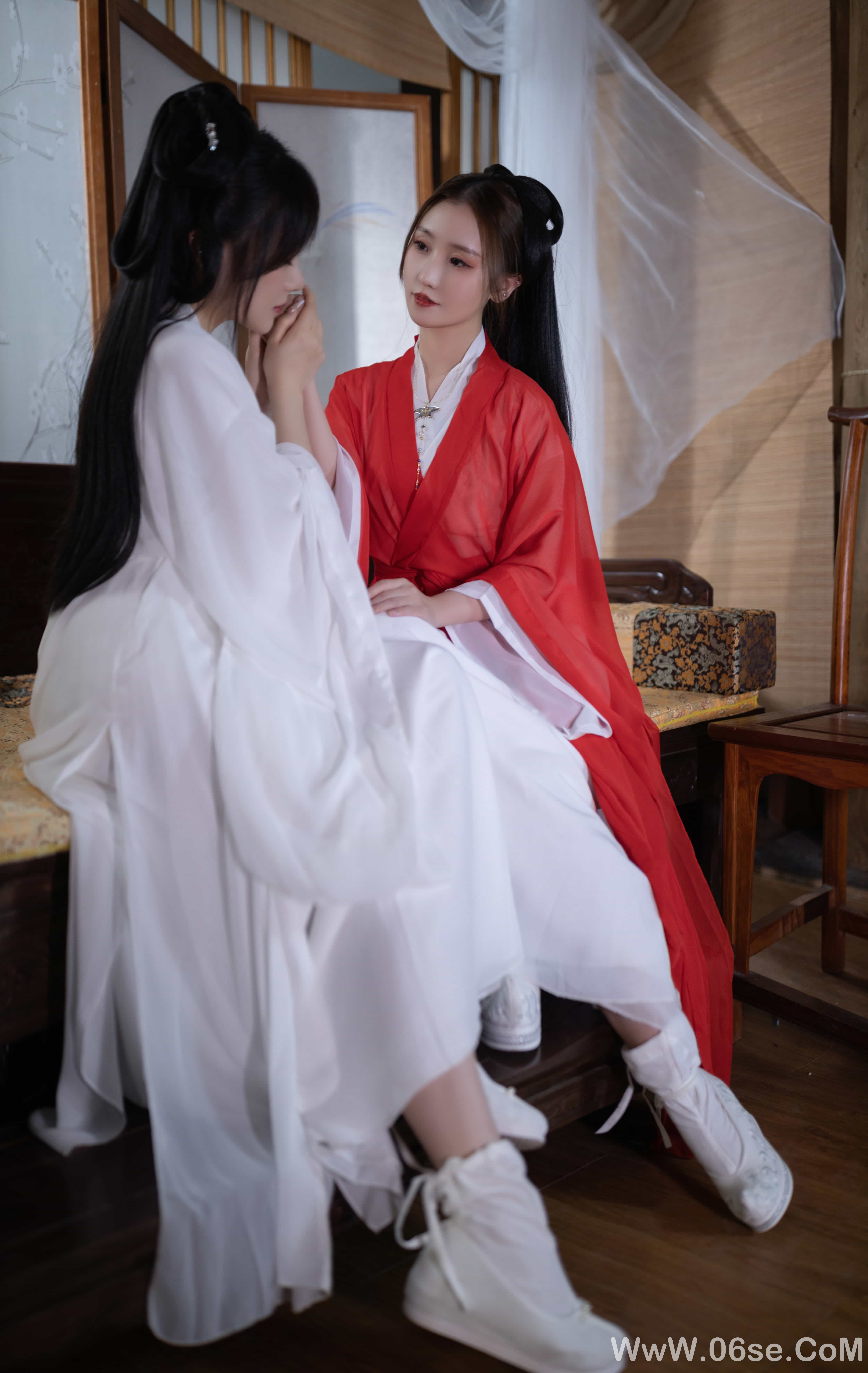 图片[120]-秀人名模鱼子酱Fish内部私购未上架《双女古装剧情》写真[153P]-六色网