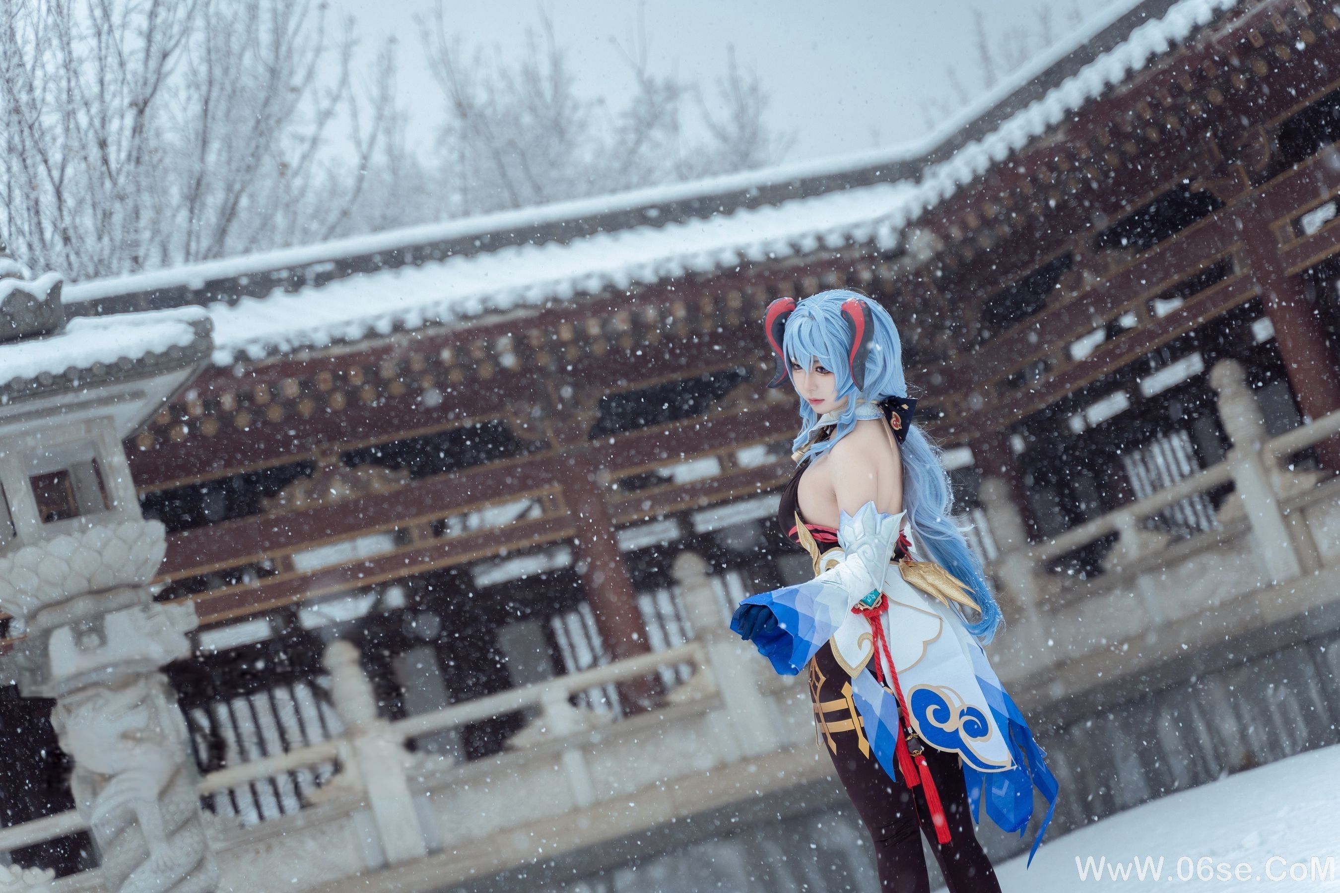 图片[10]-虎森森 – 原神 甘雨 雪景[42P]-六色网