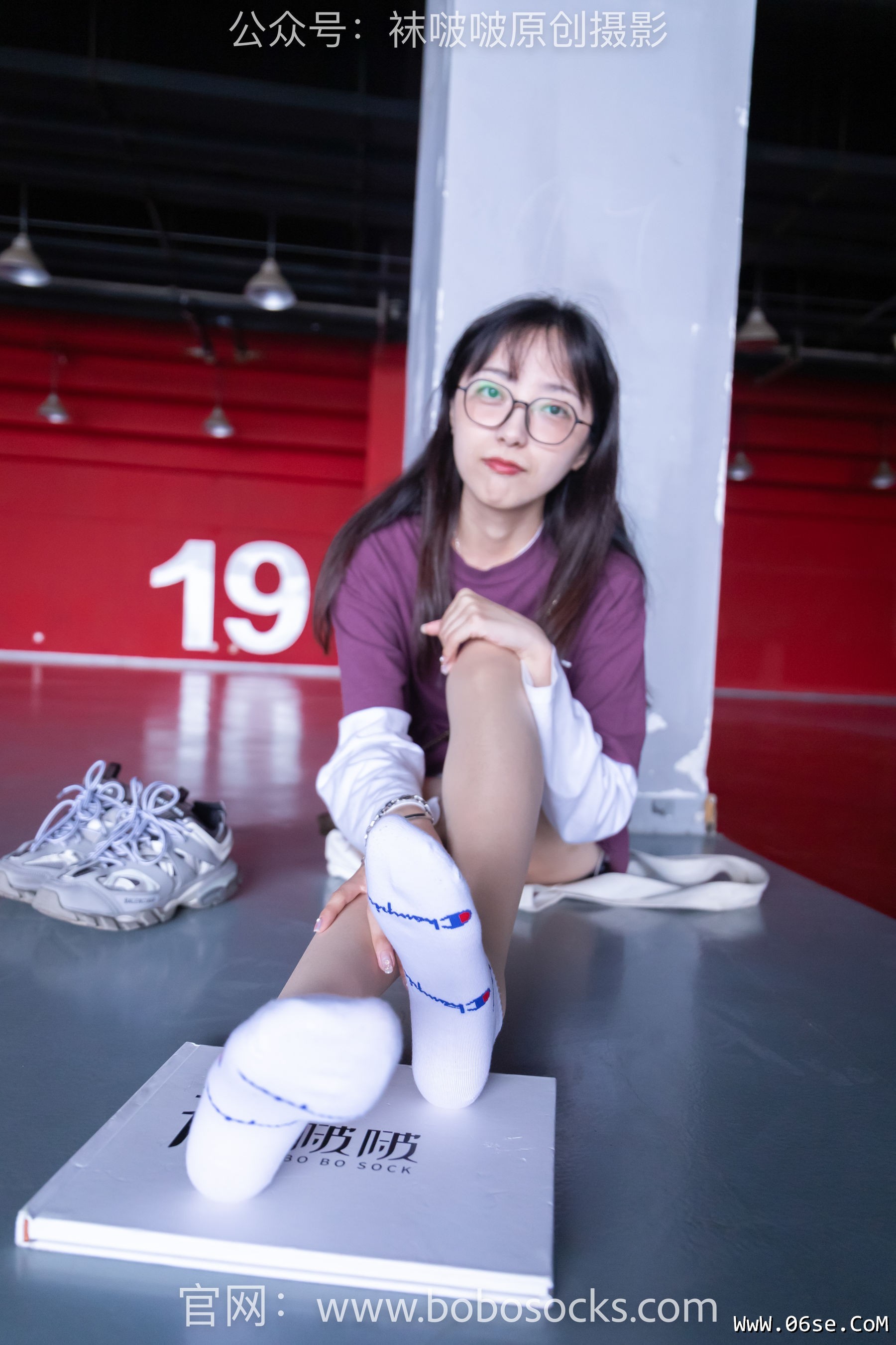 图片[74]-BoBoSocks袜啵啵 积分限定作品010 稚予-巴黎世家运动鞋、白棉袜、肉丝[144P]-六色网