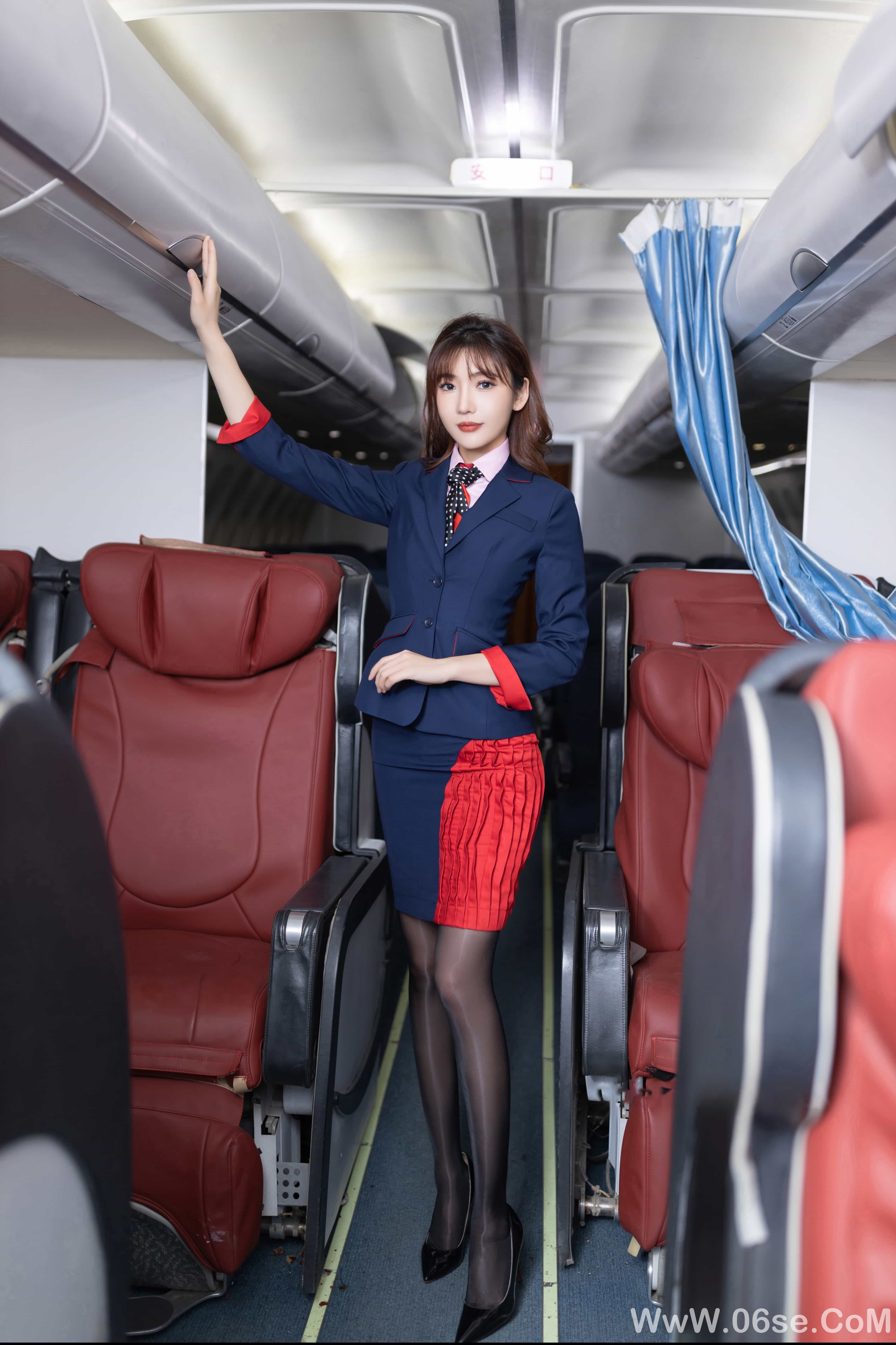 图片[47]-陆萱萱 – 粉色空姐制服[91P]-六色网