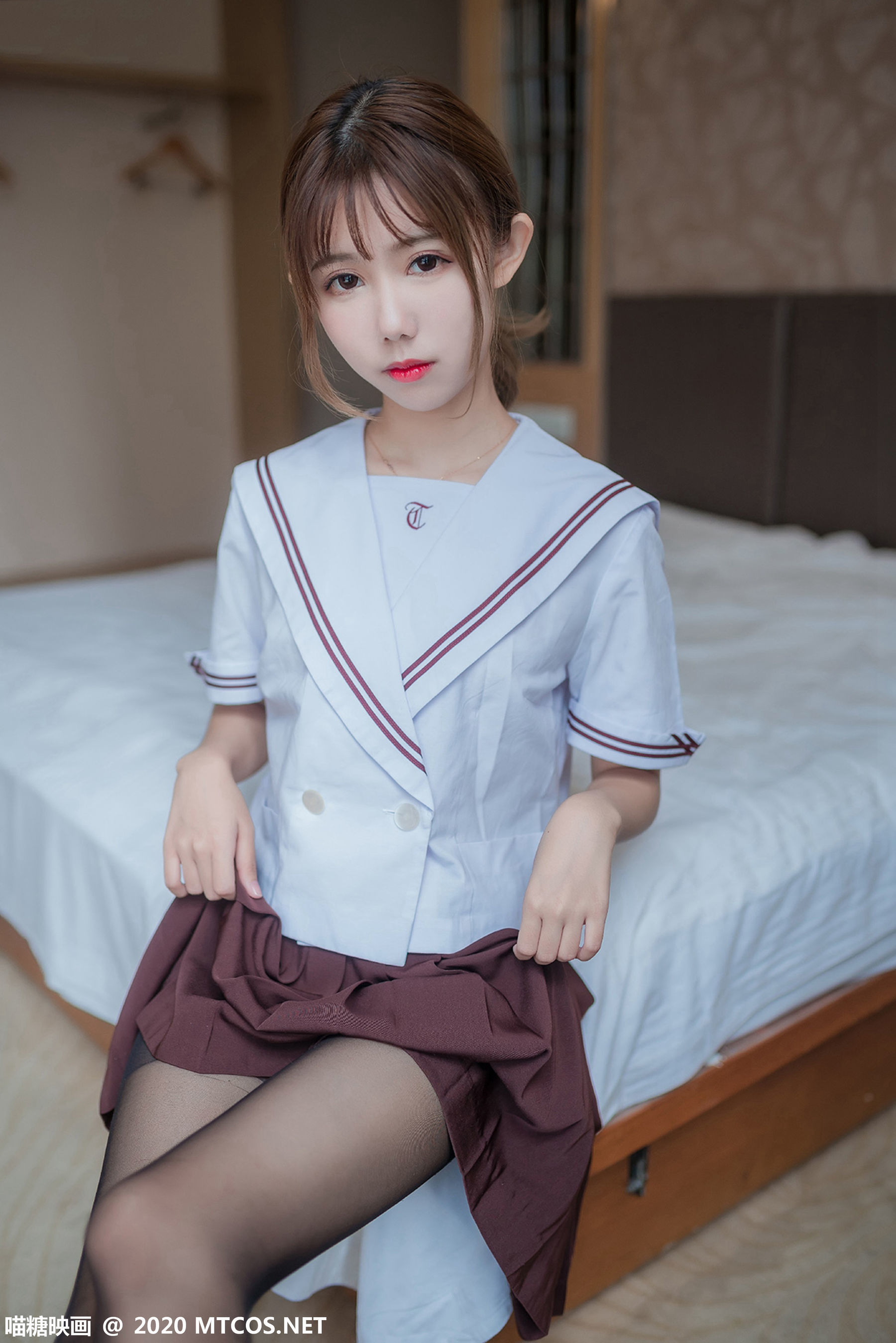 图片[18]-[喵糖映画] JKL.015 灰裙JK制服 [45P]-六色网