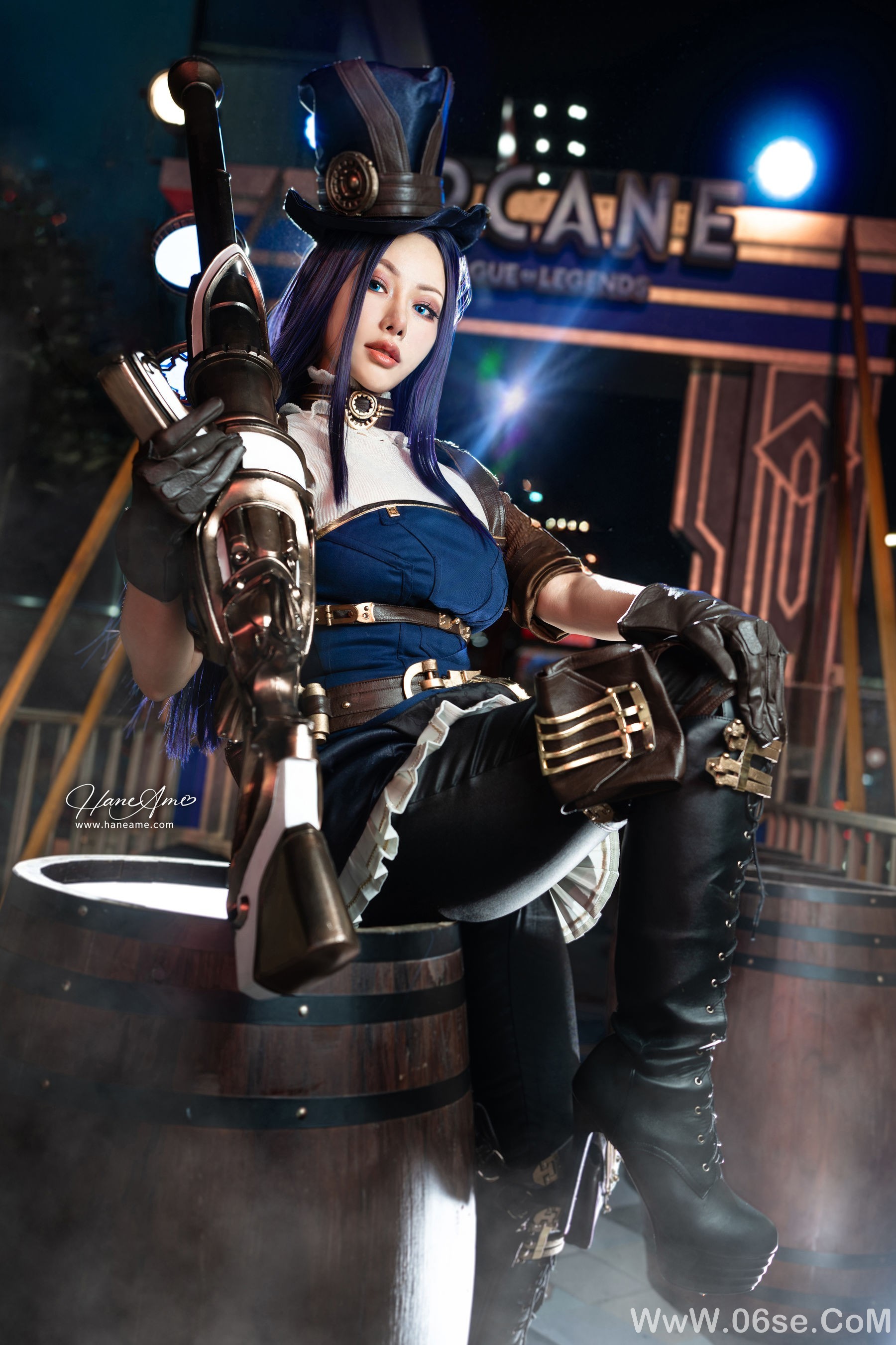 图片[3]-Hane Ame 雨波写真 – 英雄联盟 凱特琳[26P]-六色网