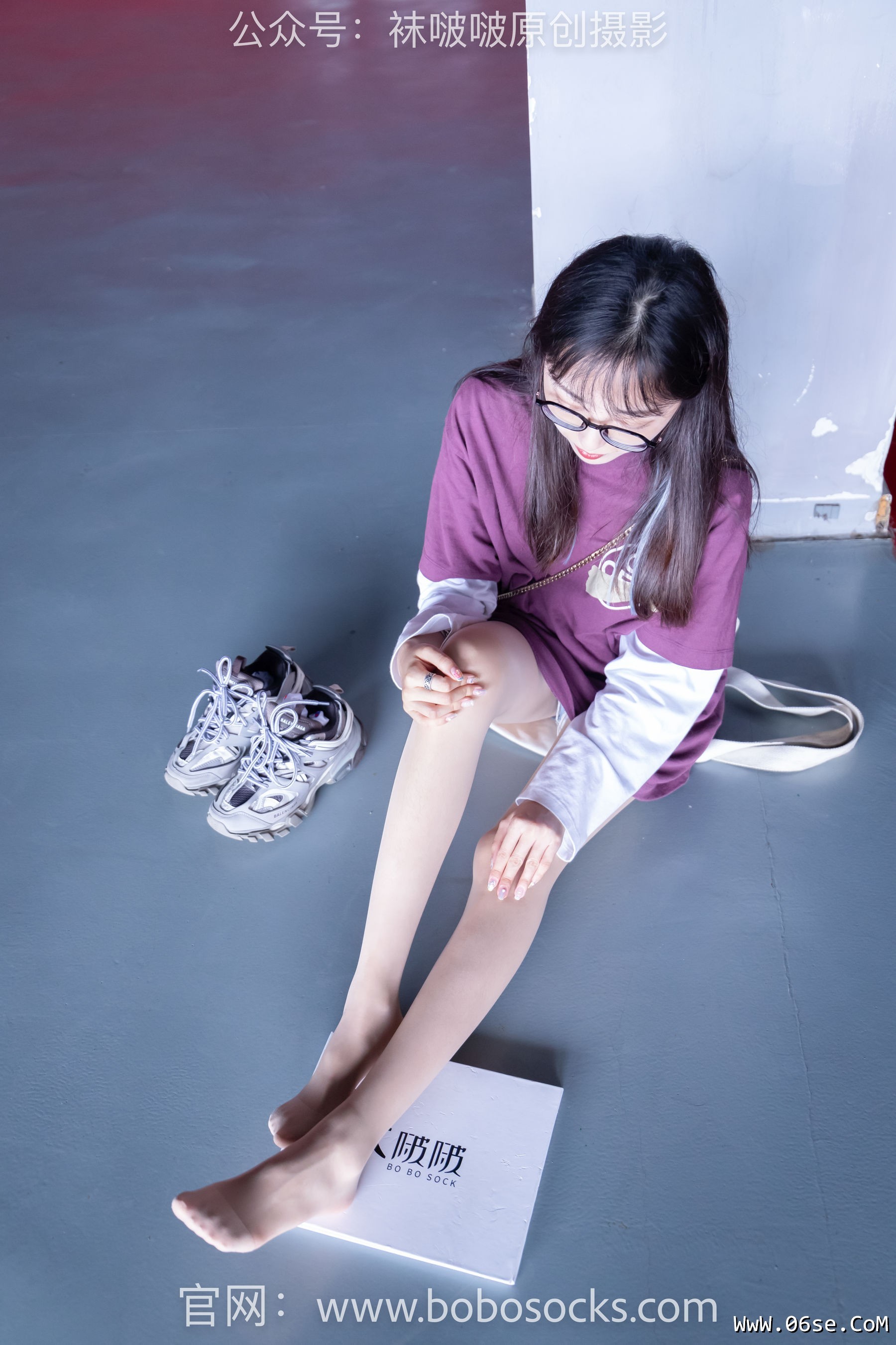 图片[144]-BoBoSocks袜啵啵 积分限定作品010 稚予-巴黎世家运动鞋、白棉袜、肉丝[144P]-六色网