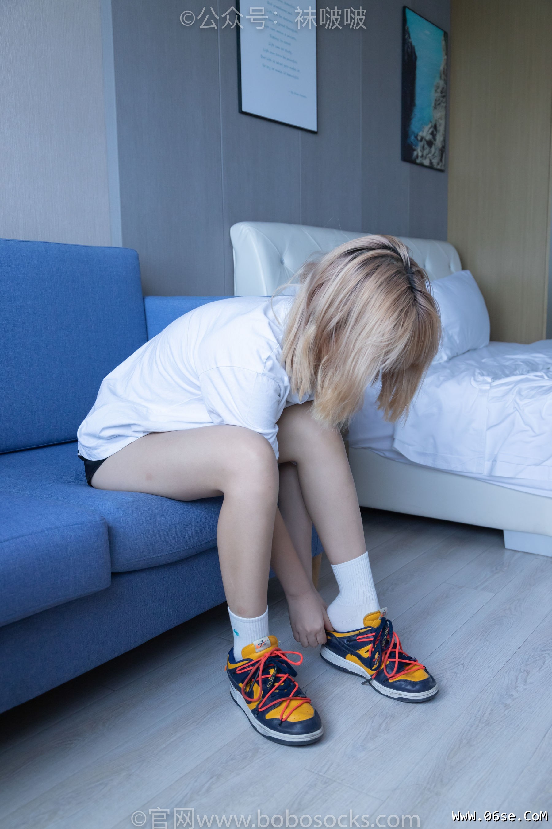 图片[129]-BoBoSocks袜啵啵 No.009 果冻-耐克板鞋、白棉袜、裸足[130P]-六色网