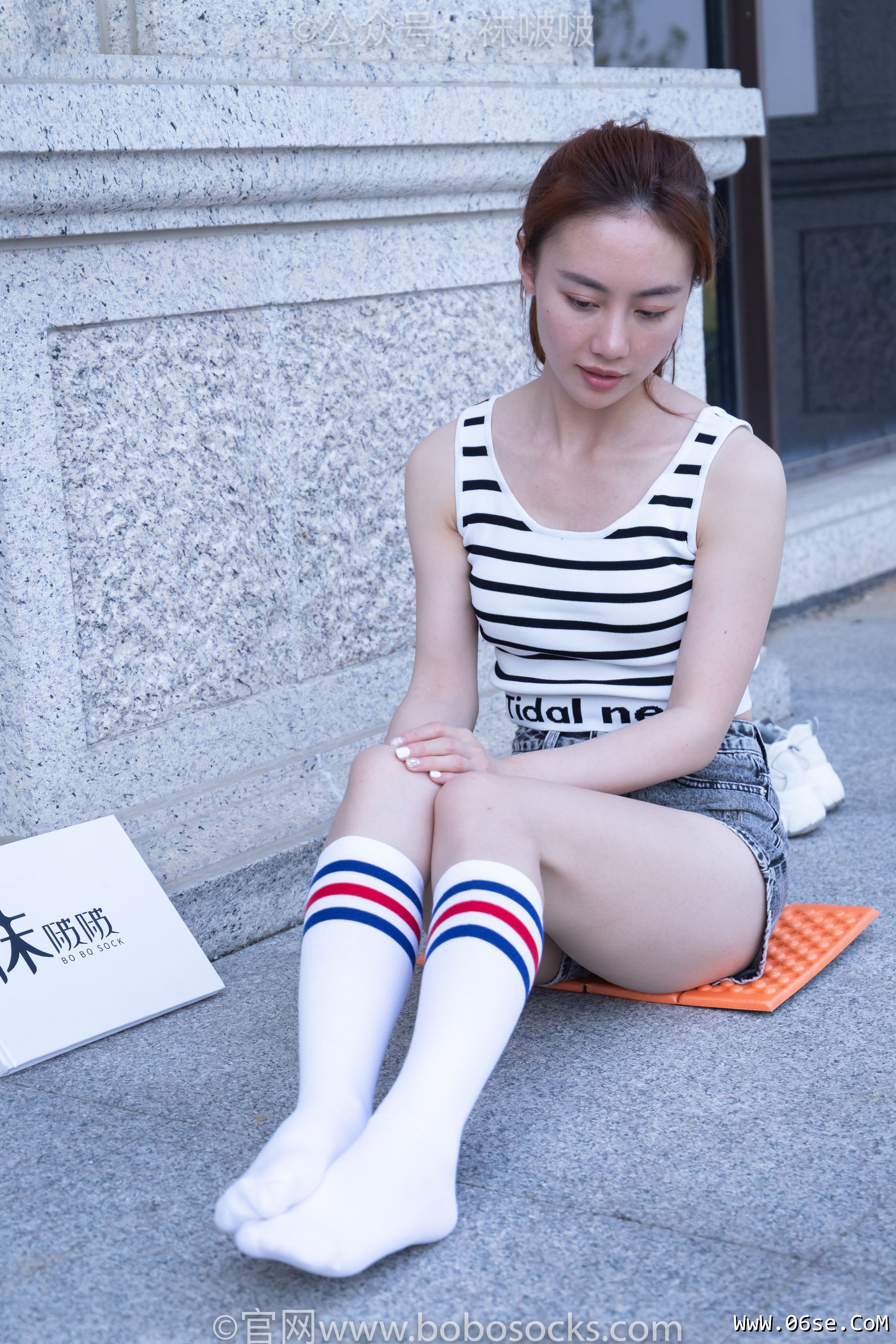 图片[42]-BoBoSocks袜啵啵 No.006 小米-运动鞋、白色小腿袜、裸足[130P]-六色网