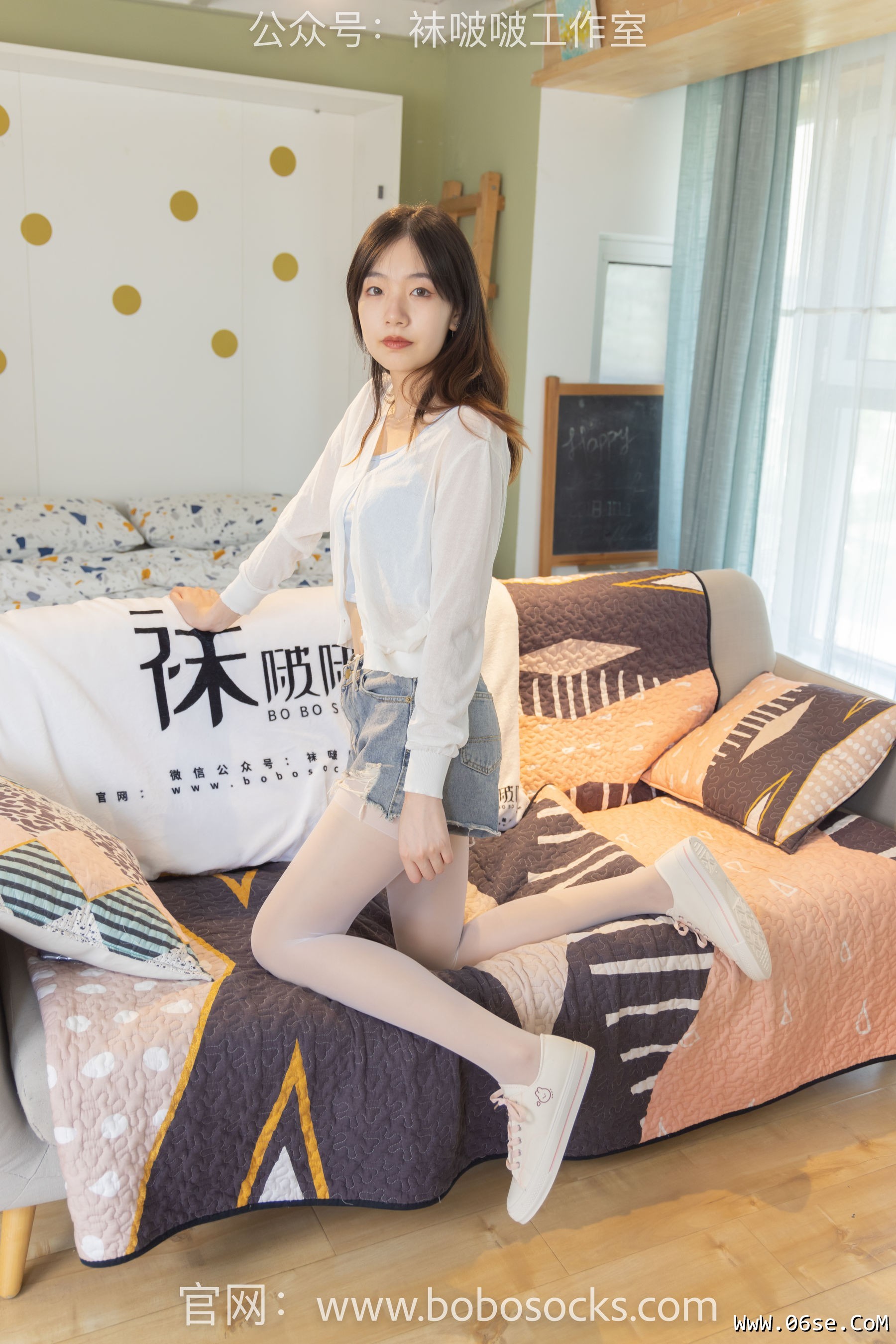 图片[25]-BoBoSocks袜啵啵 No.102 小甜豆-板鞋、白丝[140P]-六色网