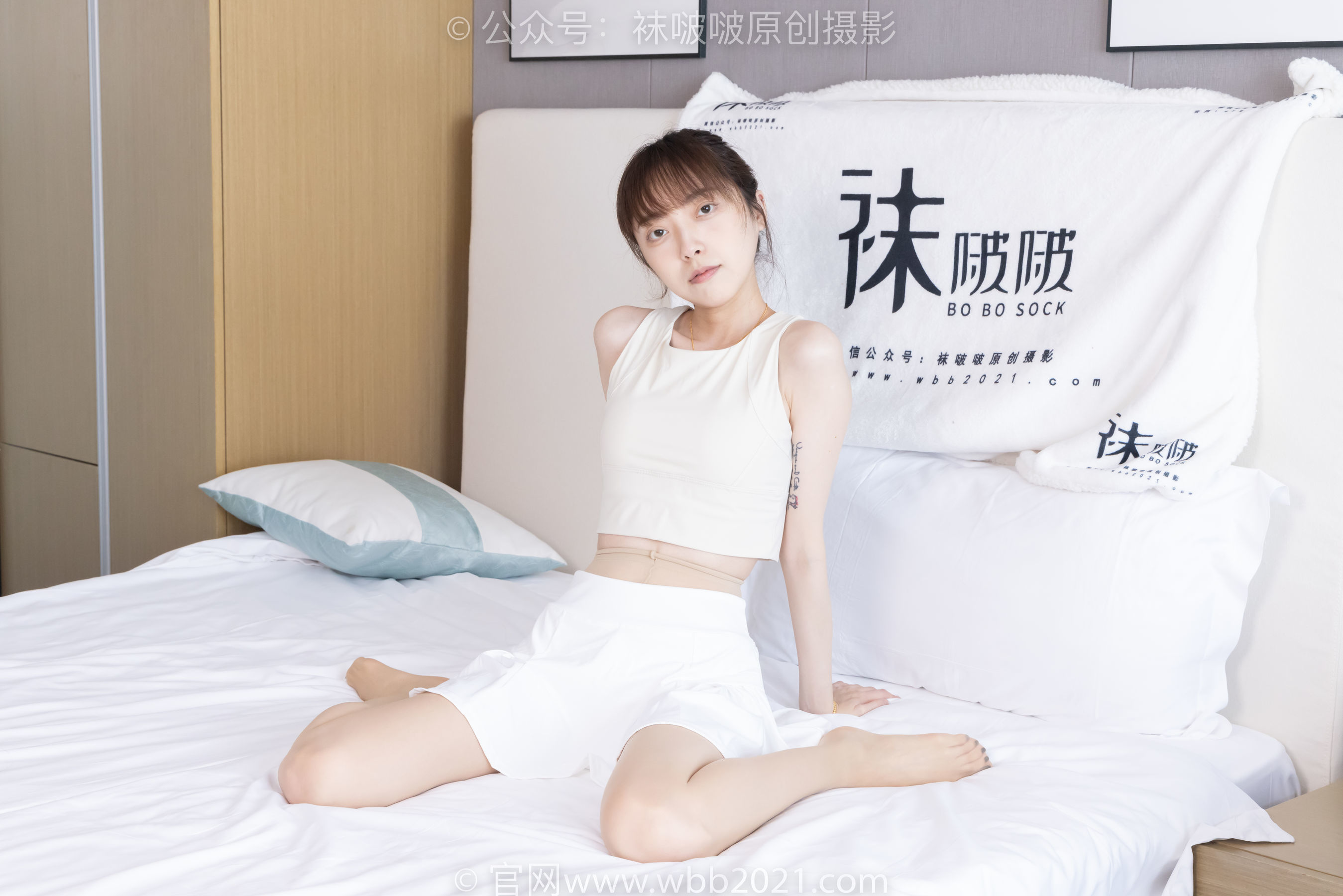 图片[100]-BoBoSocks袜啵啵 No.424 稚予 -运动鞋、白棉袜、肉丝、腰丝[140P]-六色网