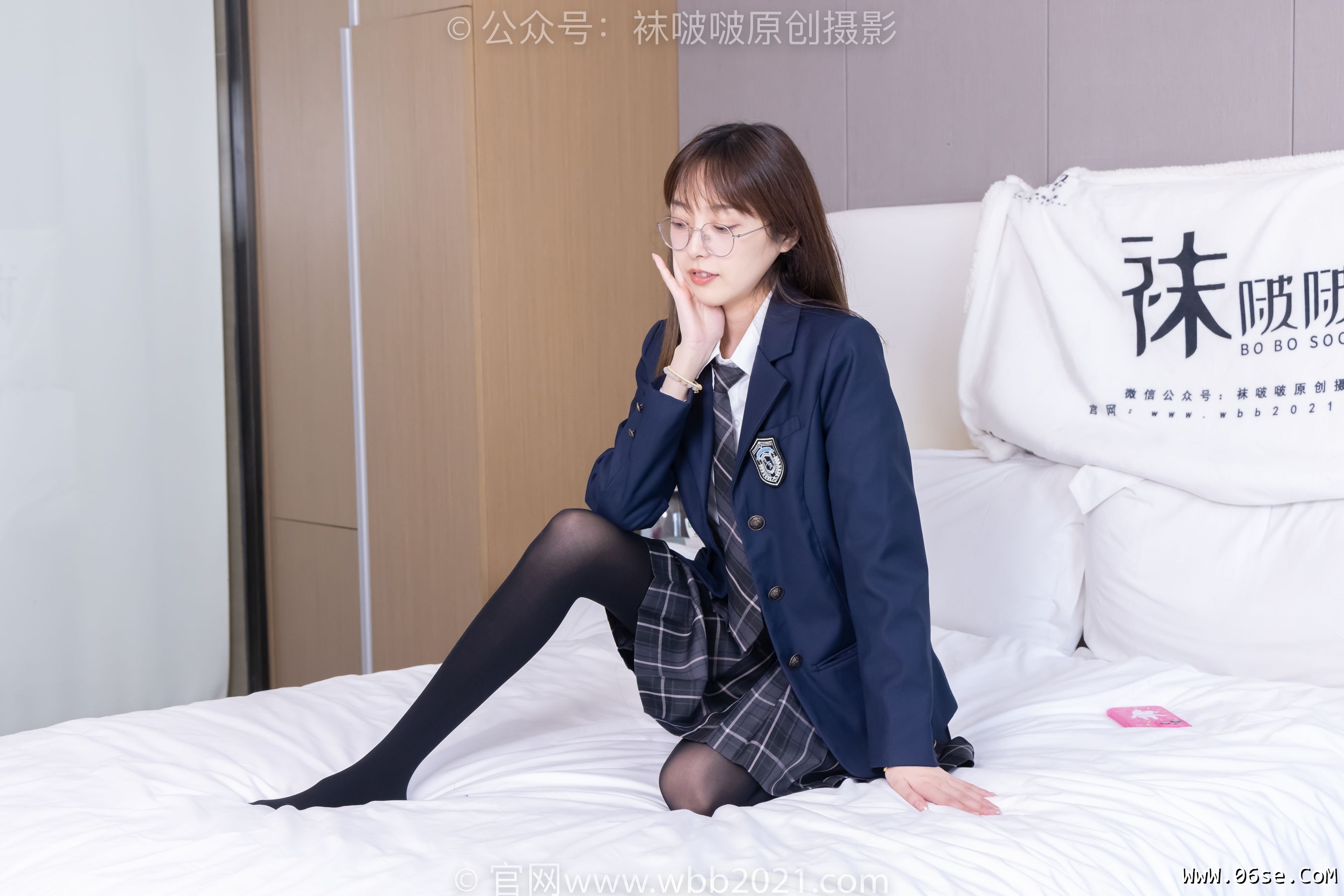 图片[28]-BoBoSocks袜啵啵 No.432 稚予 -皮鞋、厚黑丝、jk制服[184P]-六色网