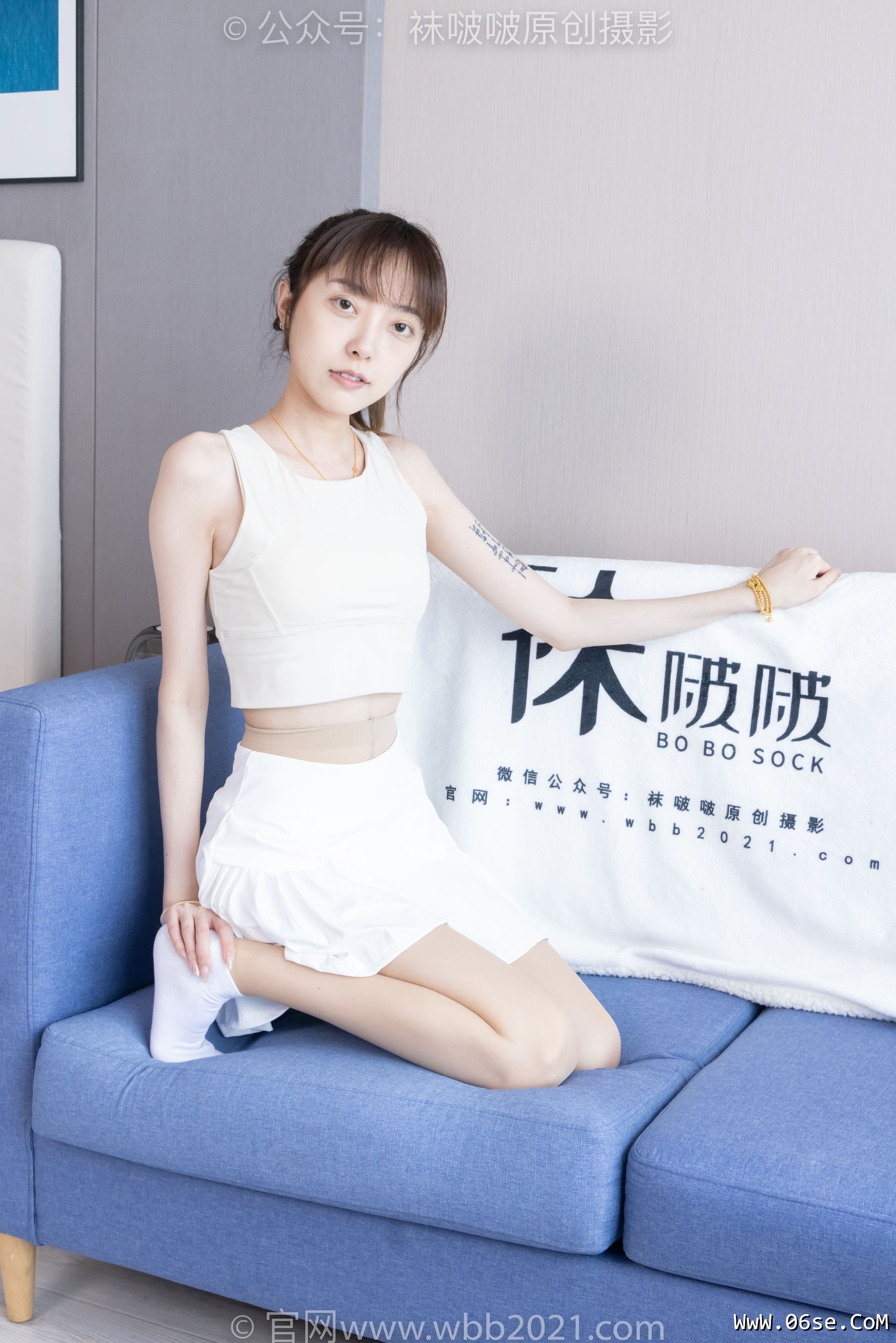 图片[79]-BoBoSocks袜啵啵 No.424 稚予 -运动鞋、白棉袜、肉丝、腰丝[140P]-六色网