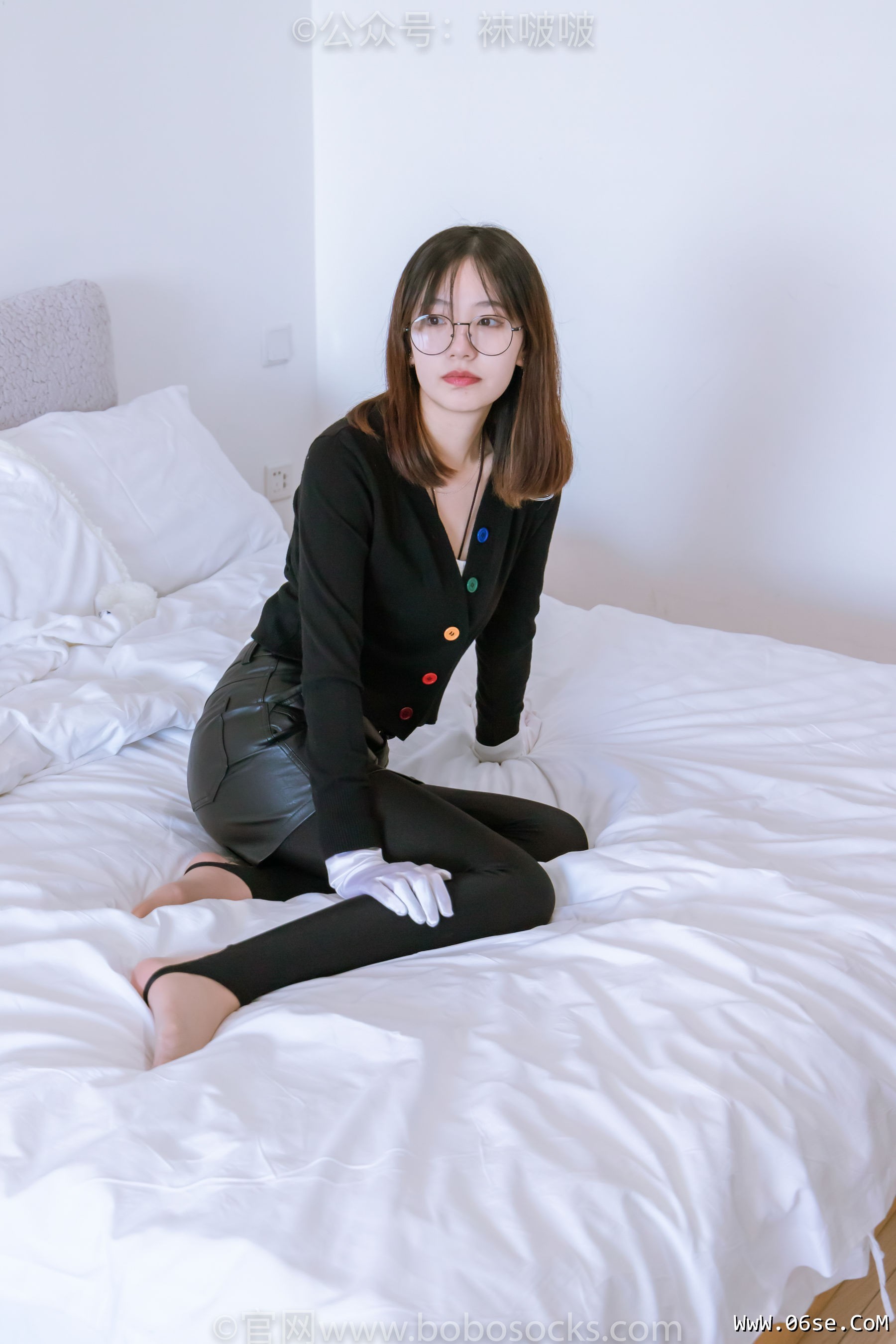 图片[104]-BoBoSocks袜啵啵 No.041 小甜豆-高跟长靴、黑色踩脚裤、肉丝[140P]-六色网