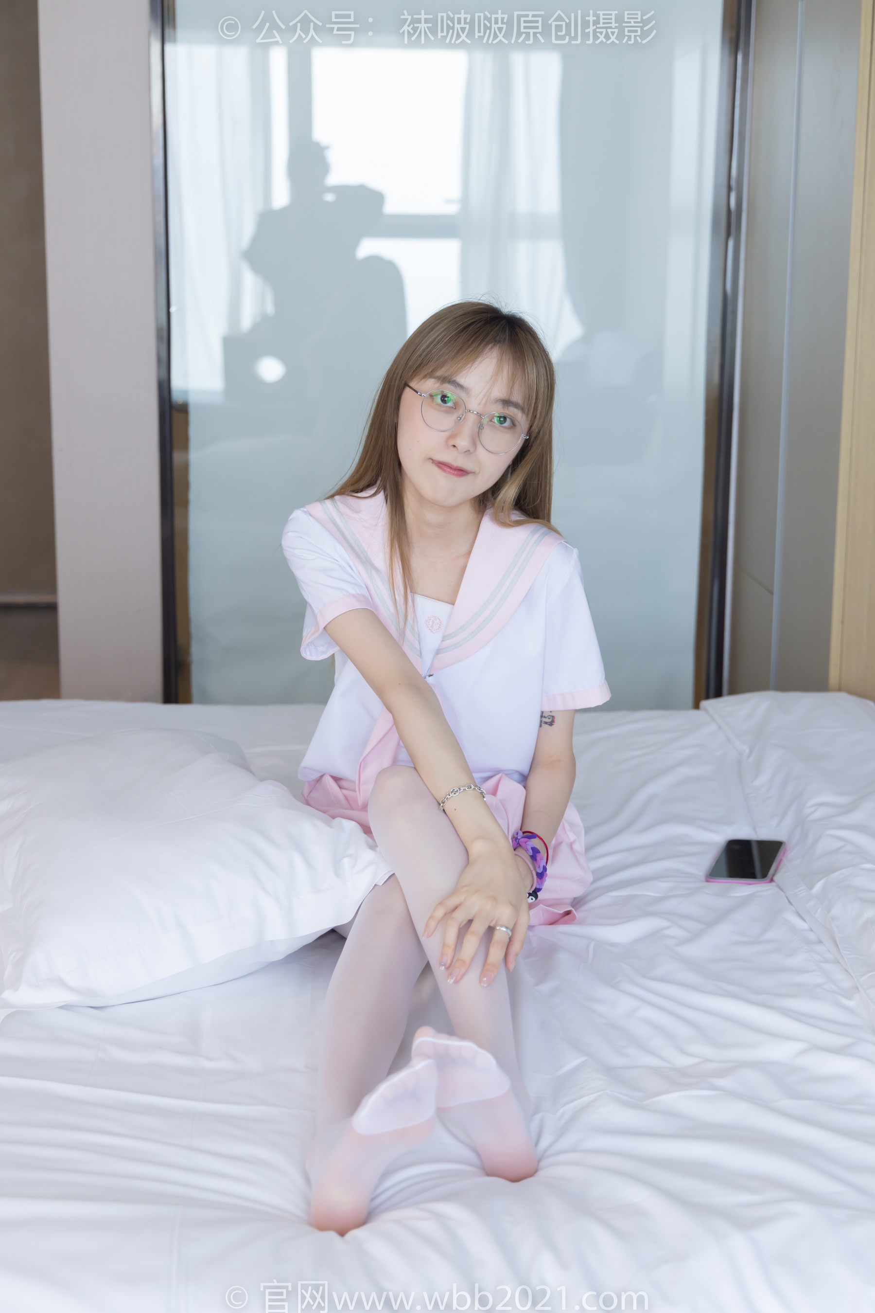 图片[134]-BoBoSocks袜啵啵 No.238 稚予-皮鞋、白丝、JK制服[153P]-六色网