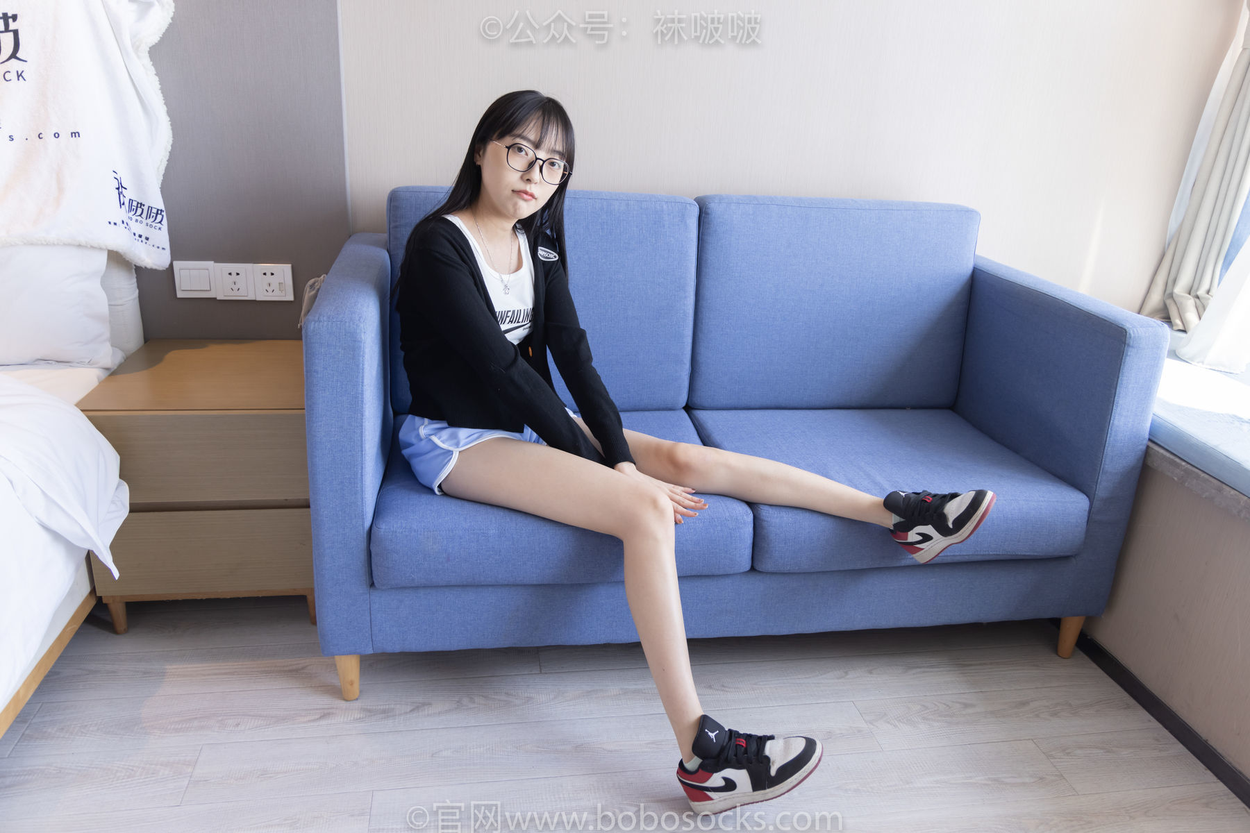 图片[13]-BoBoSocks袜啵啵 No.081 稚予- AJ、浅黄色短棉袜、浅蓝色短棉袜、裸足[145P]-六色网