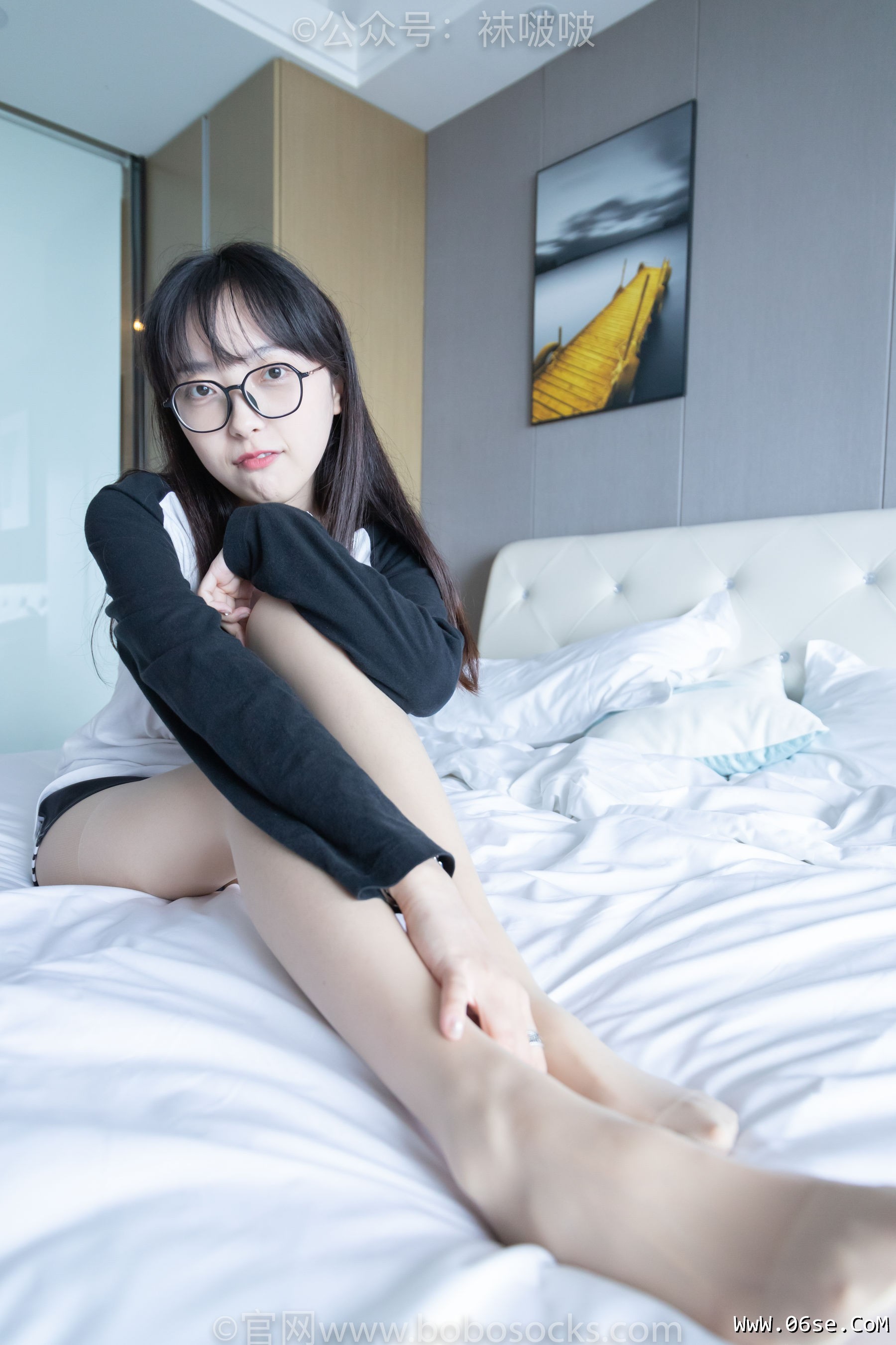 图片[142]-BoBoSocks袜啵啵 No.015 稚予-阿迪板鞋、白色短棉袜、肉丝[148P]-六色网